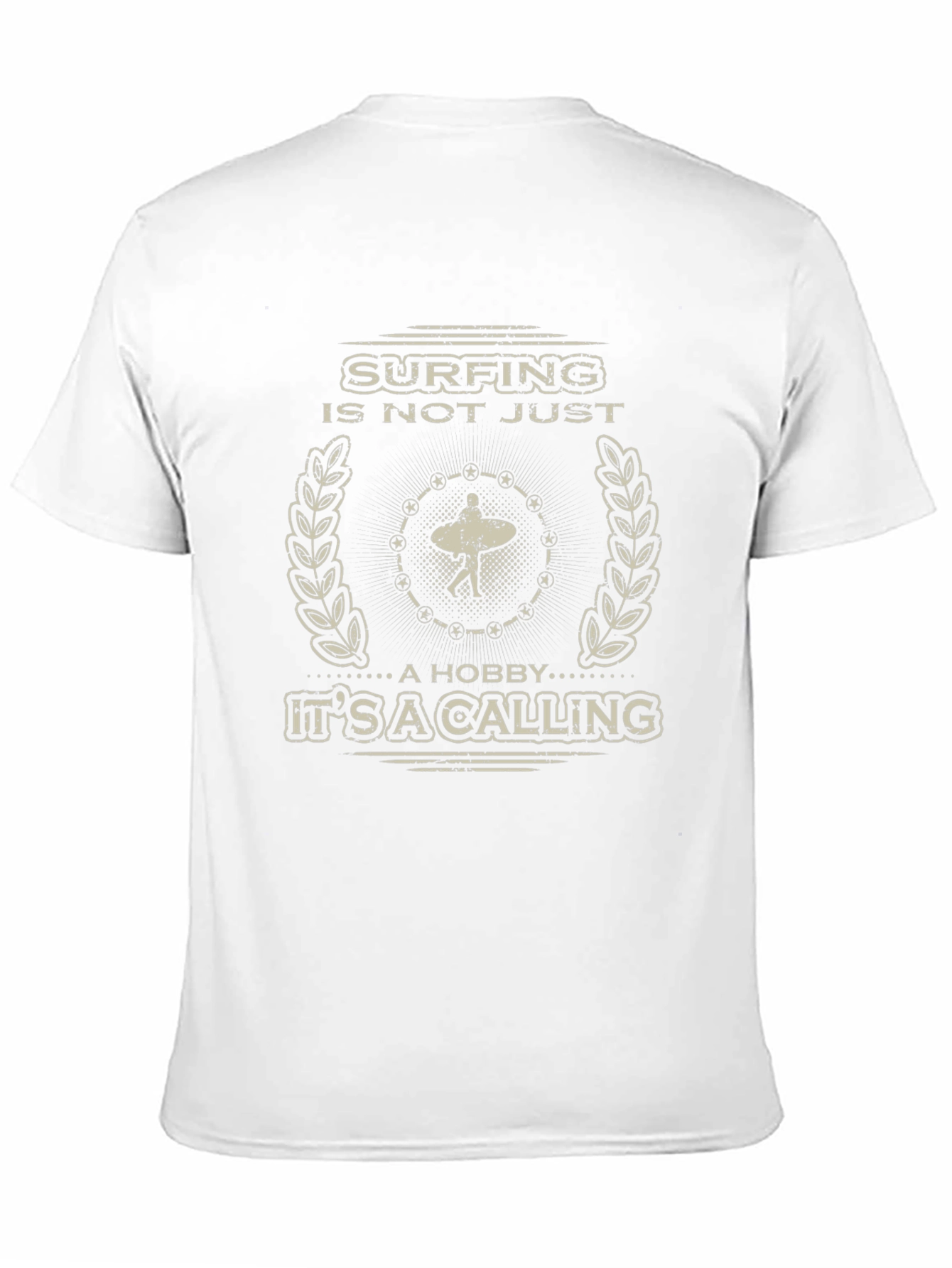 Surfing is a Calling Graphic Tee - Black