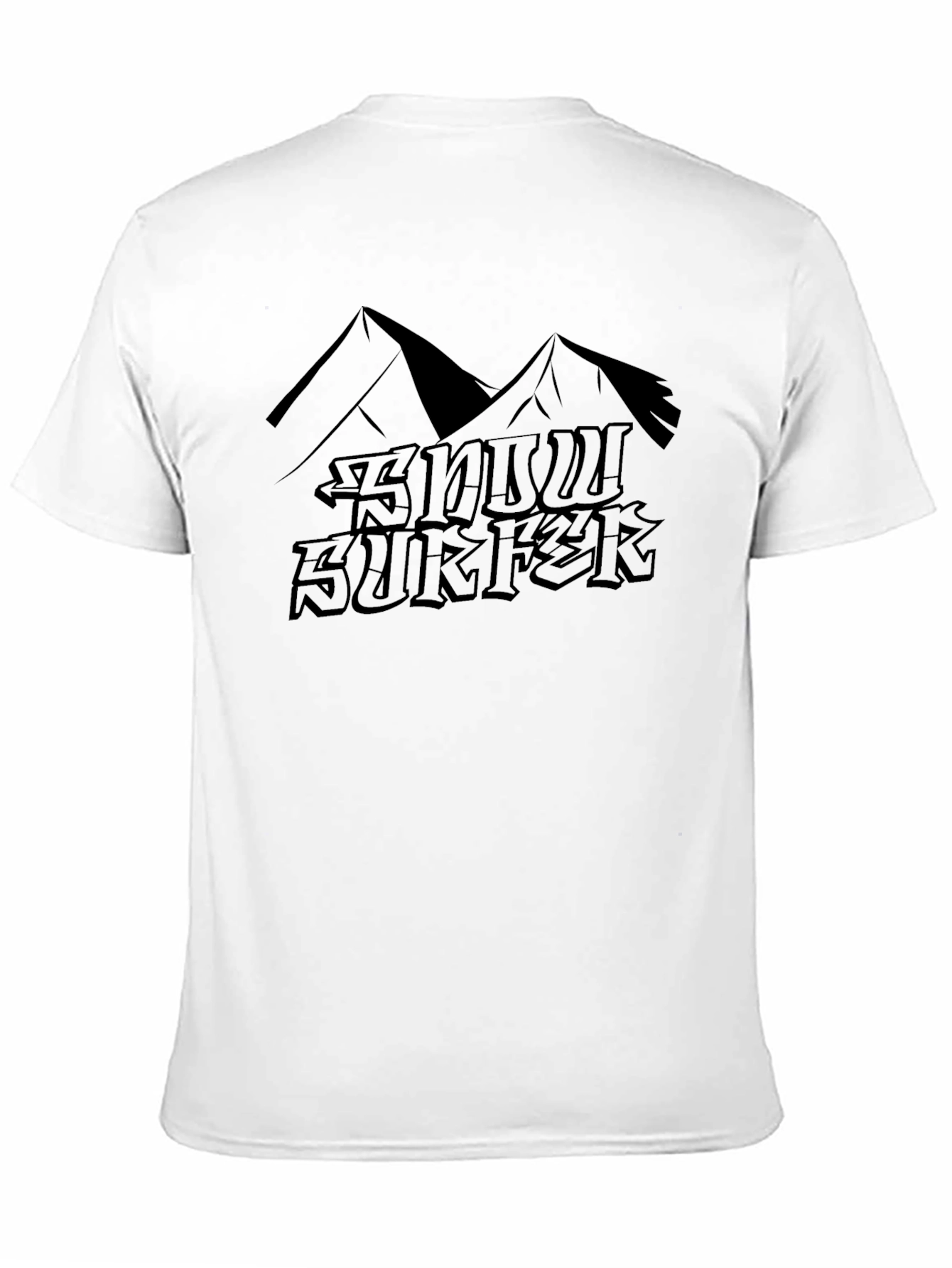 Snow Surfer Graphic Tee - Mountain Design