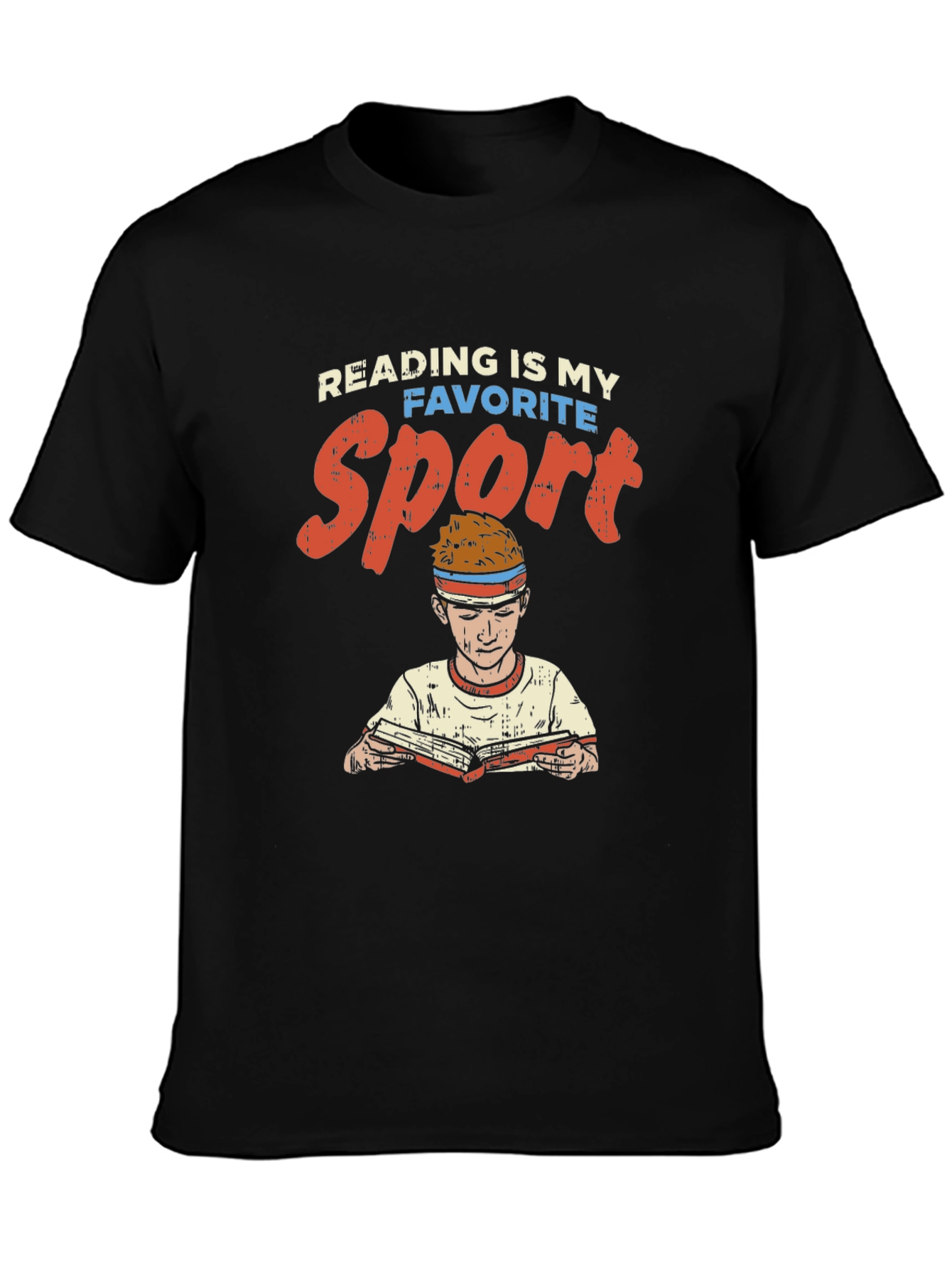 Reading is My Favorite Sport Graphic Tee