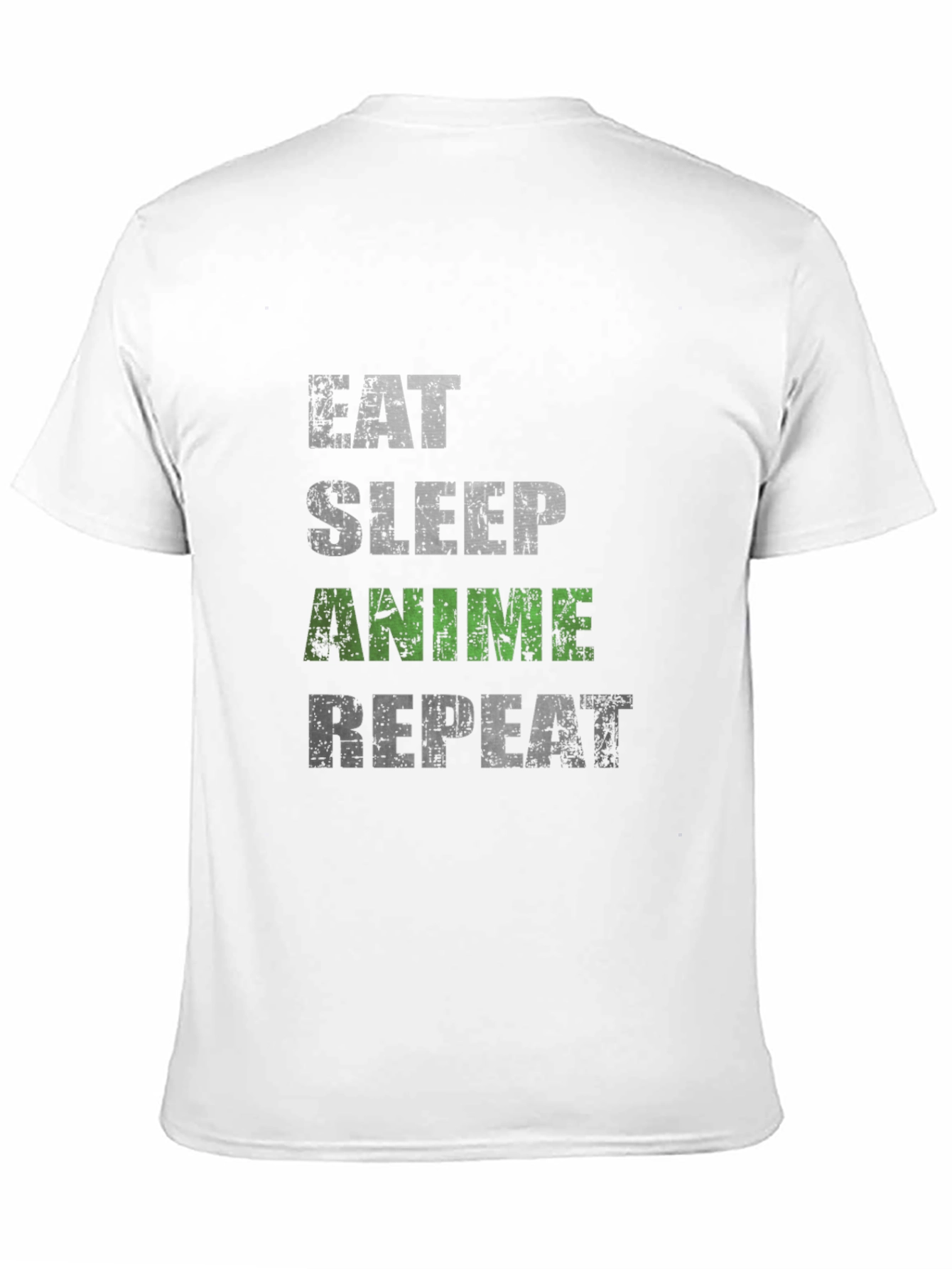 Eat Sleep Anime Repeat Black T-Shirt