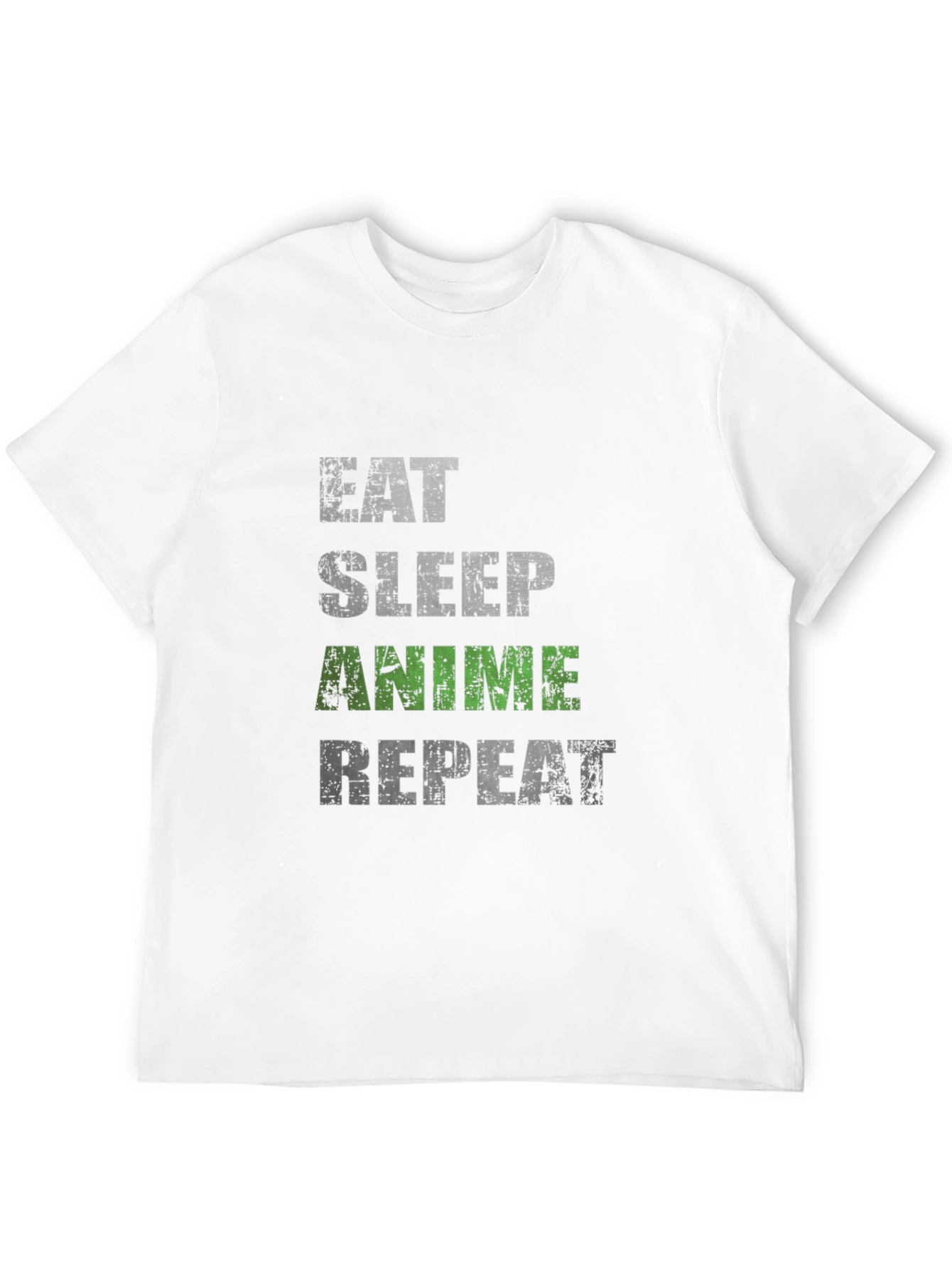 Eat Sleep Anime Repeat Black T-Shirt