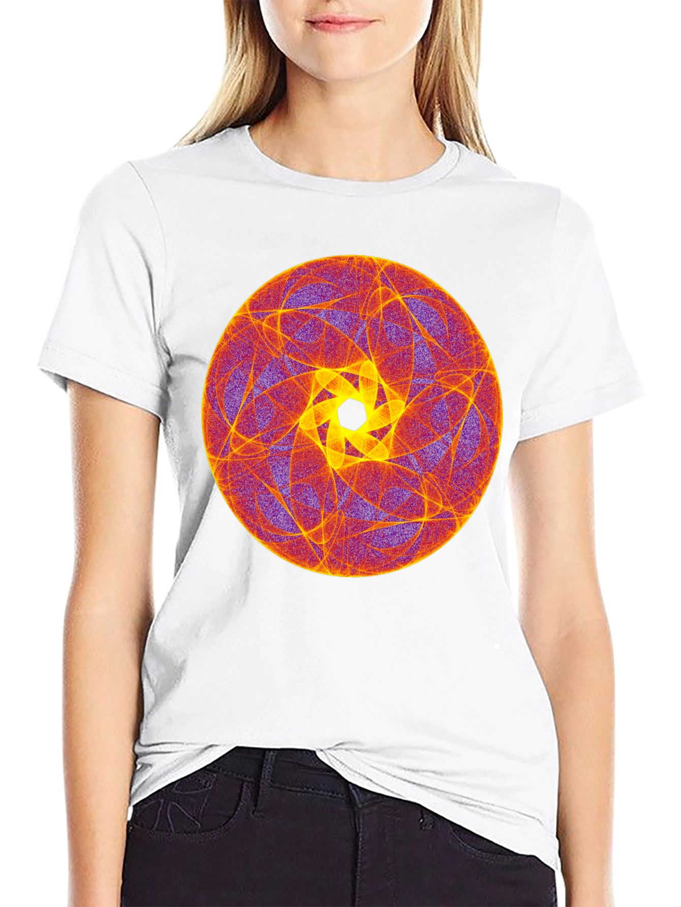 Abstract Geometric Circle Graphic T-Shirt