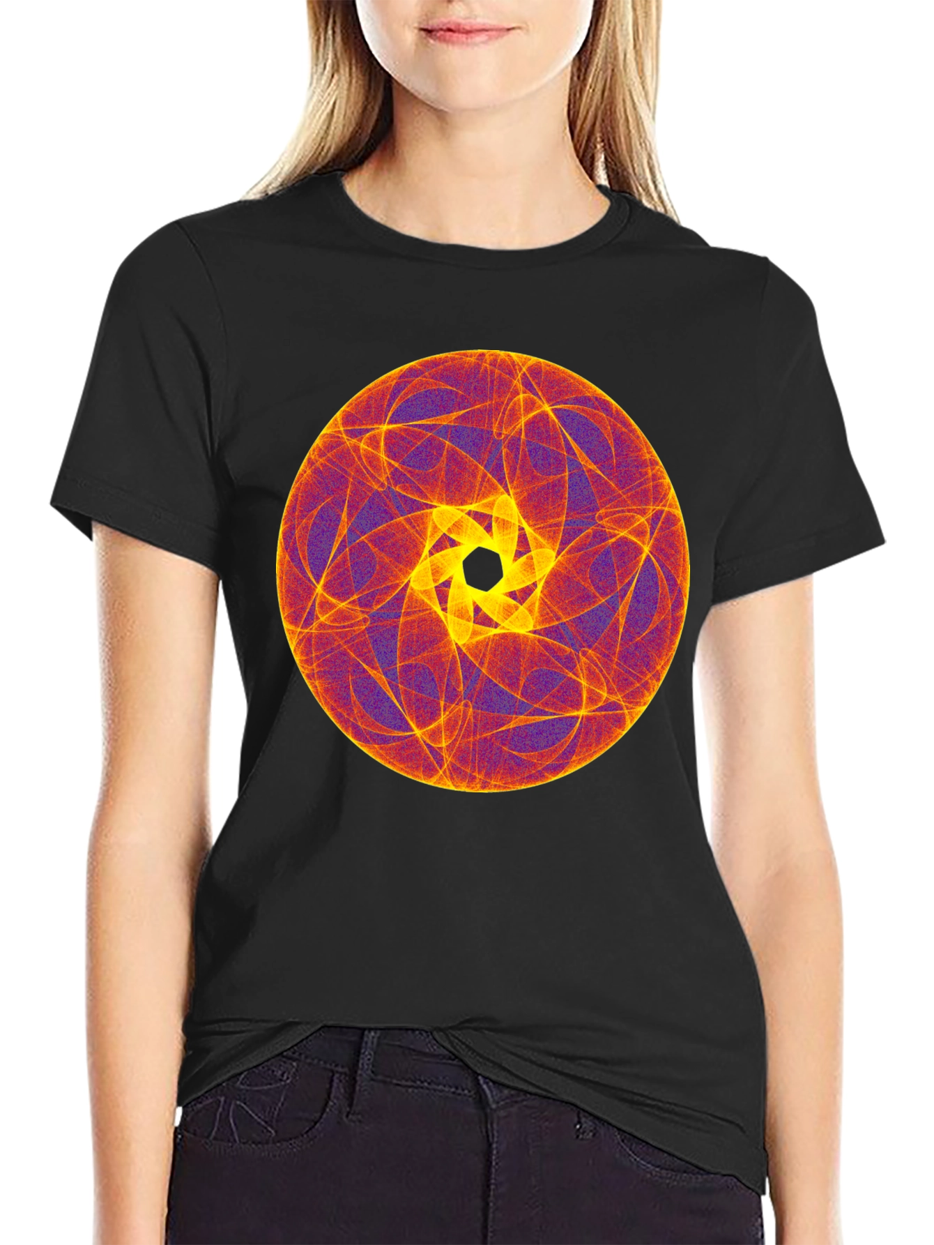 Abstract Geometric Circle Graphic T-Shirt