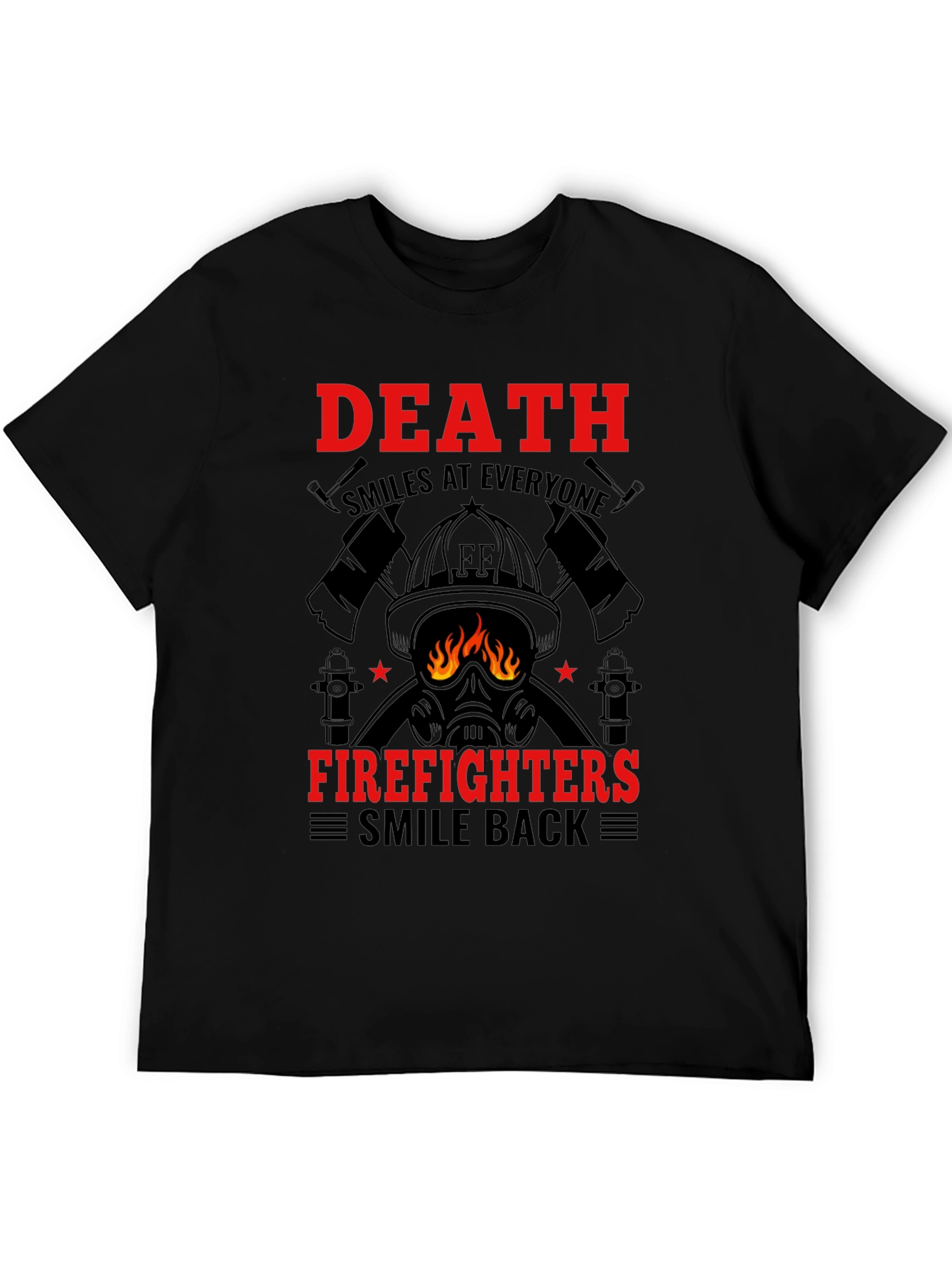 Firefighter Graphic T-Shirt - Death Smiles Tee