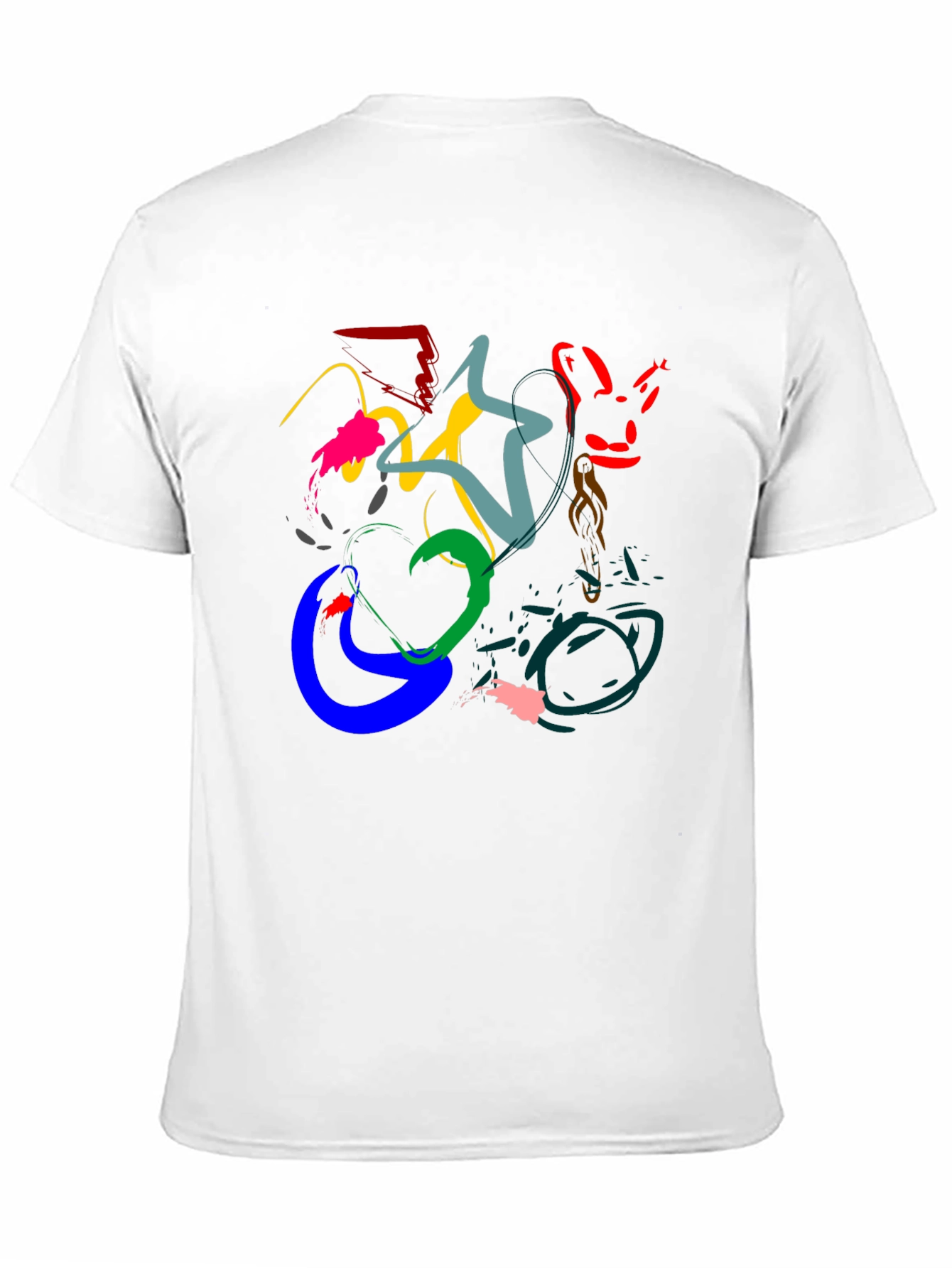 Abstract Art Black T-Shirt - Modern Graphic Tee