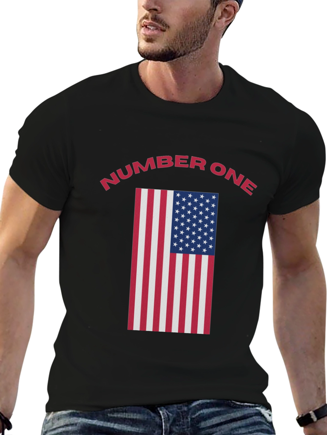 Number One American Flag T-Shirt