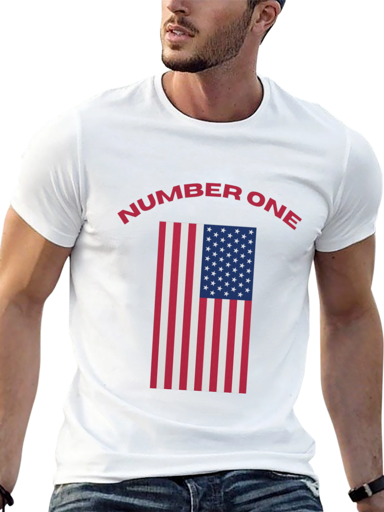 Number One American Flag T-Shirt