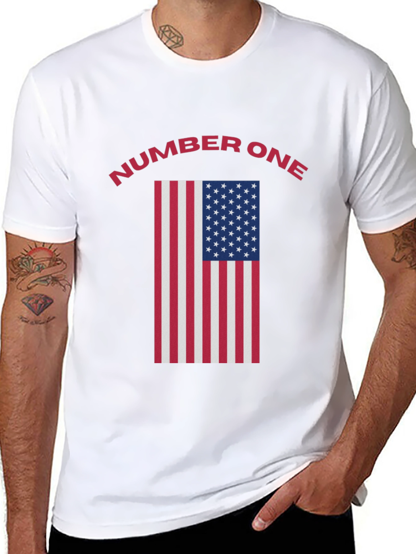 Number One American Flag T-Shirt