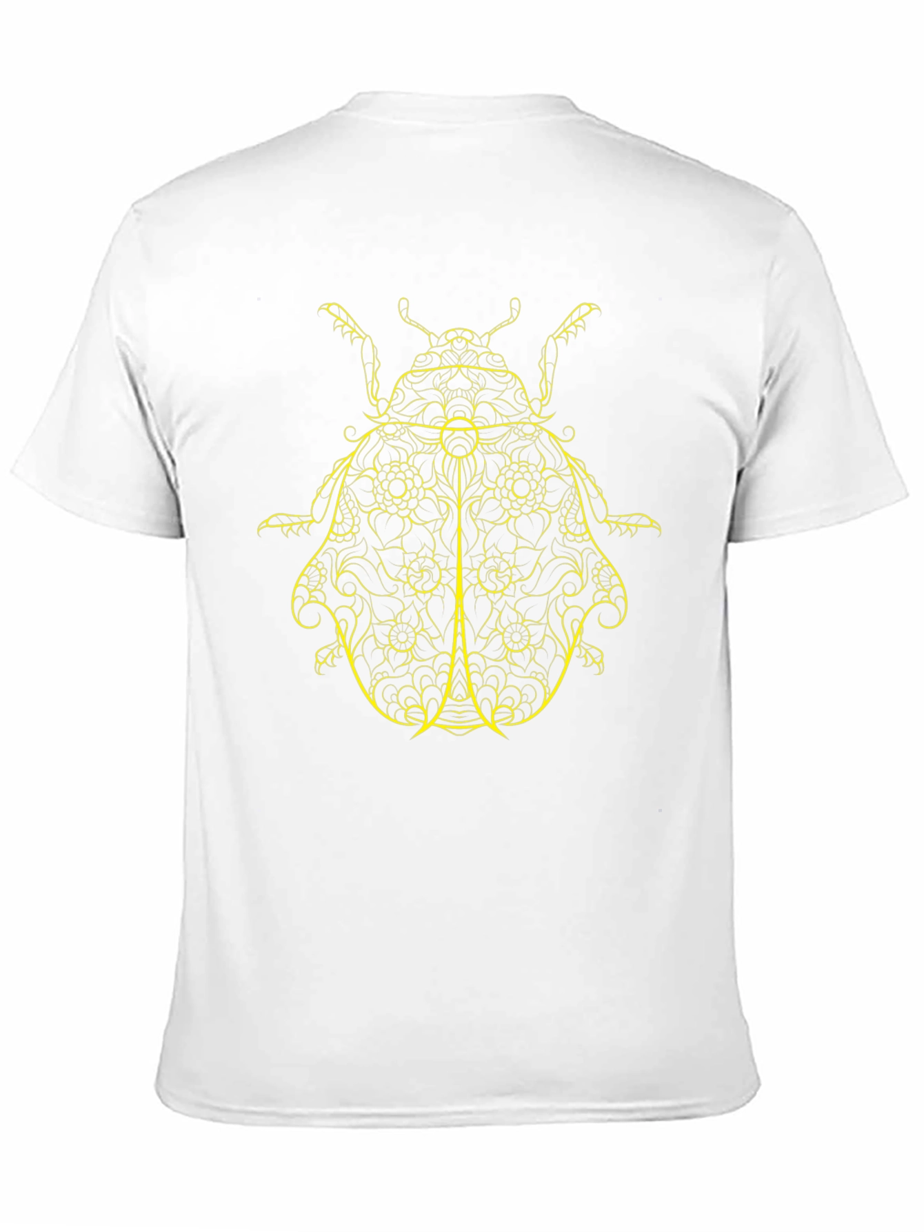 Black T-Shirt with Yellow Beetle Design