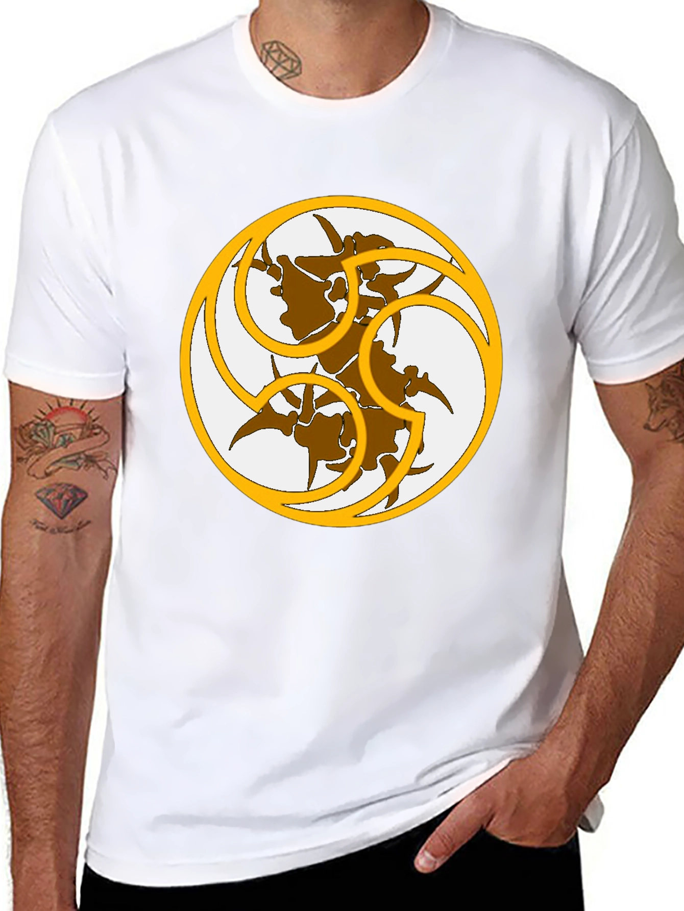 Symbolic Graphic T-Shirt - Artistic Design