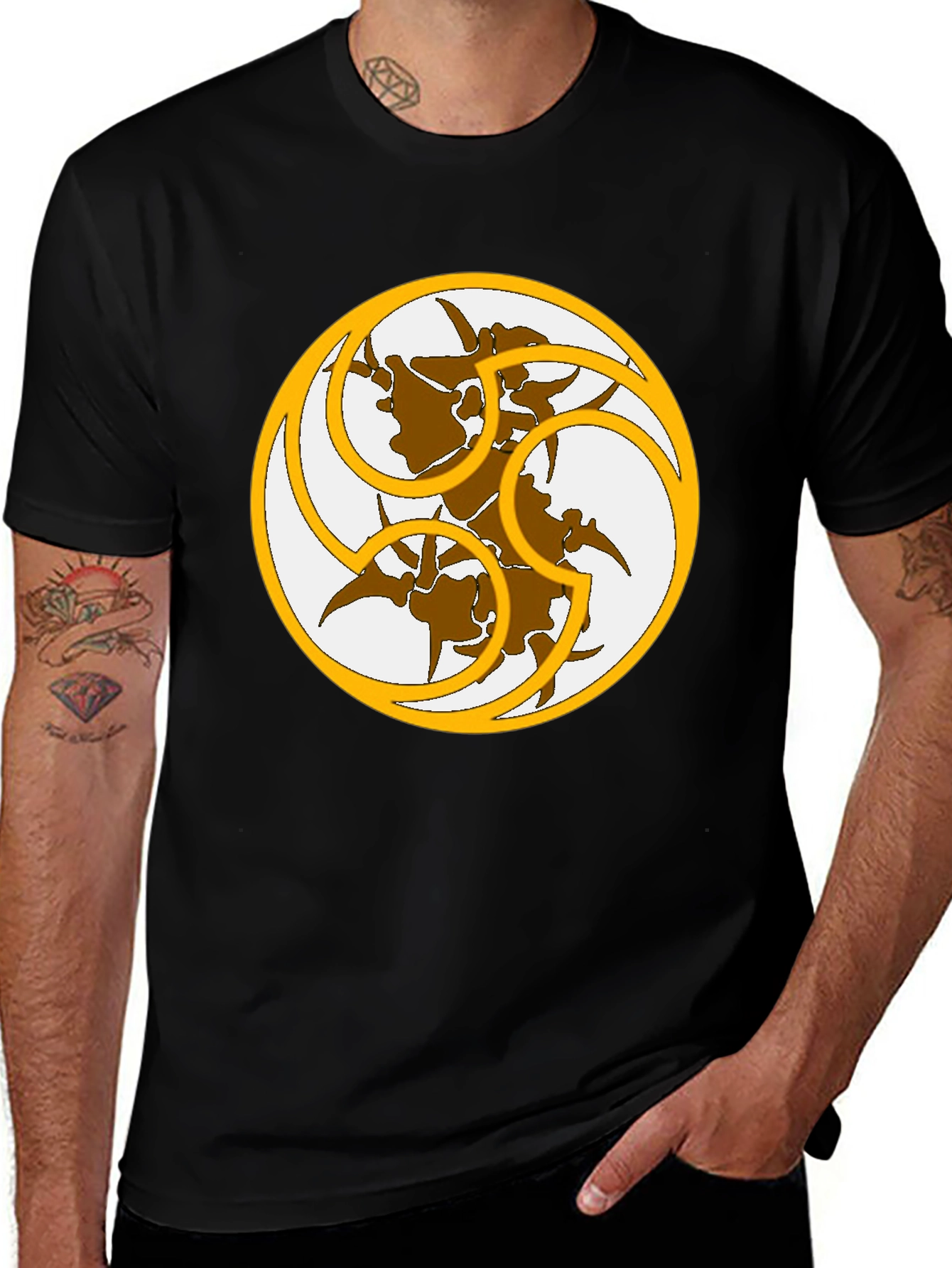 Symbolic Graphic T-Shirt - Artistic Design