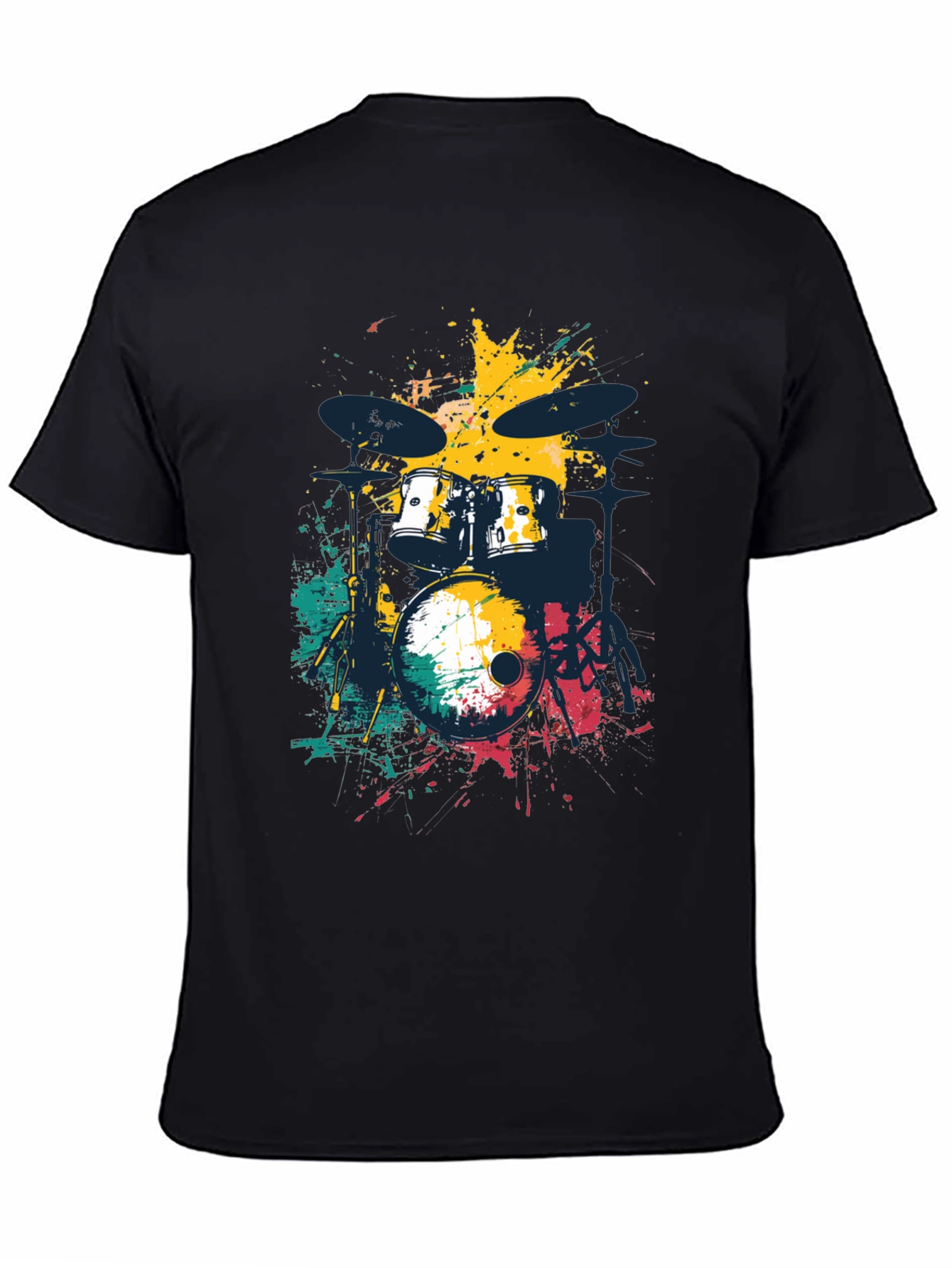Abstract Drum Set Mens Graphic Tee
