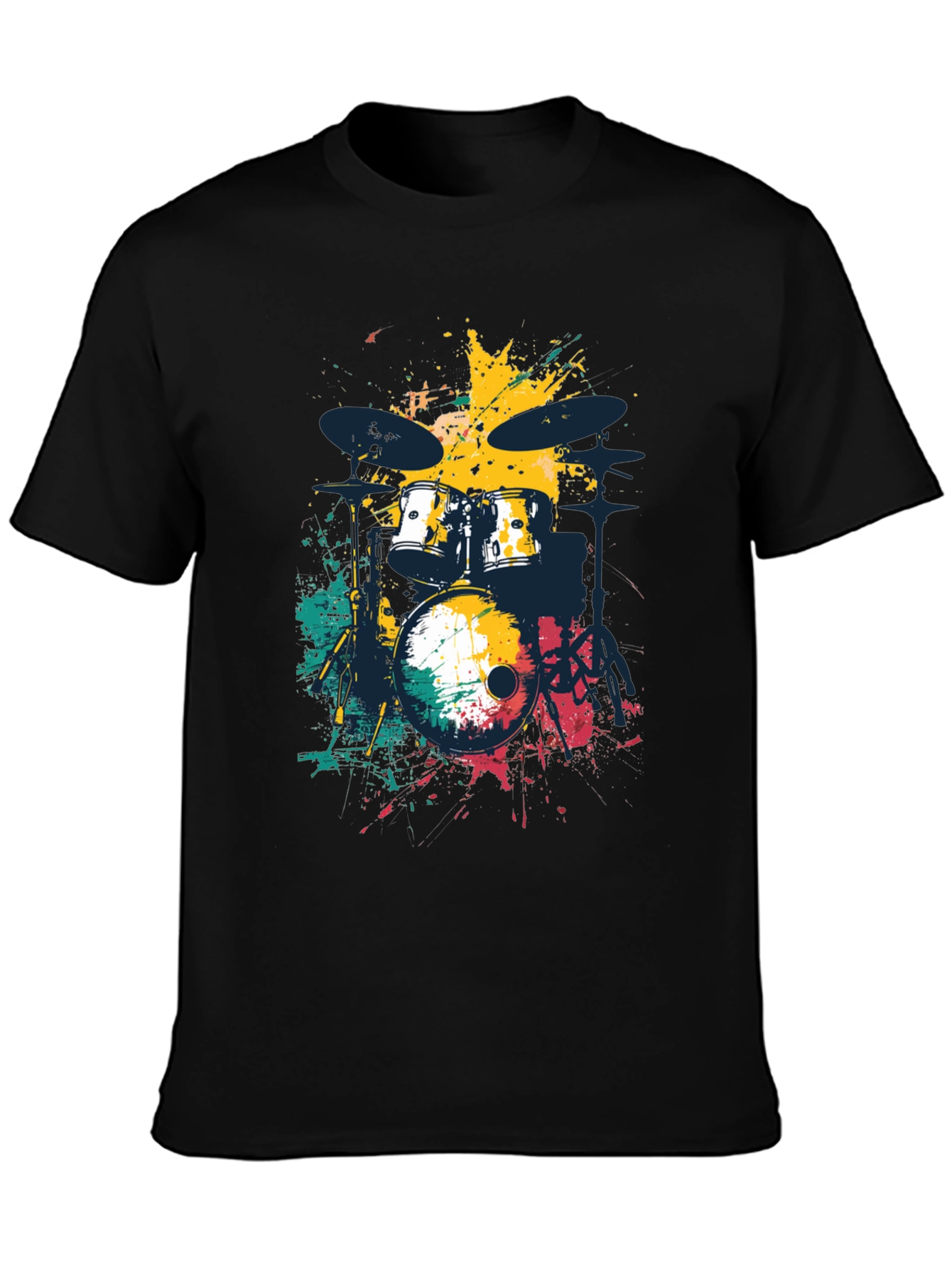 Abstract Drum Set Mens Graphic Tee