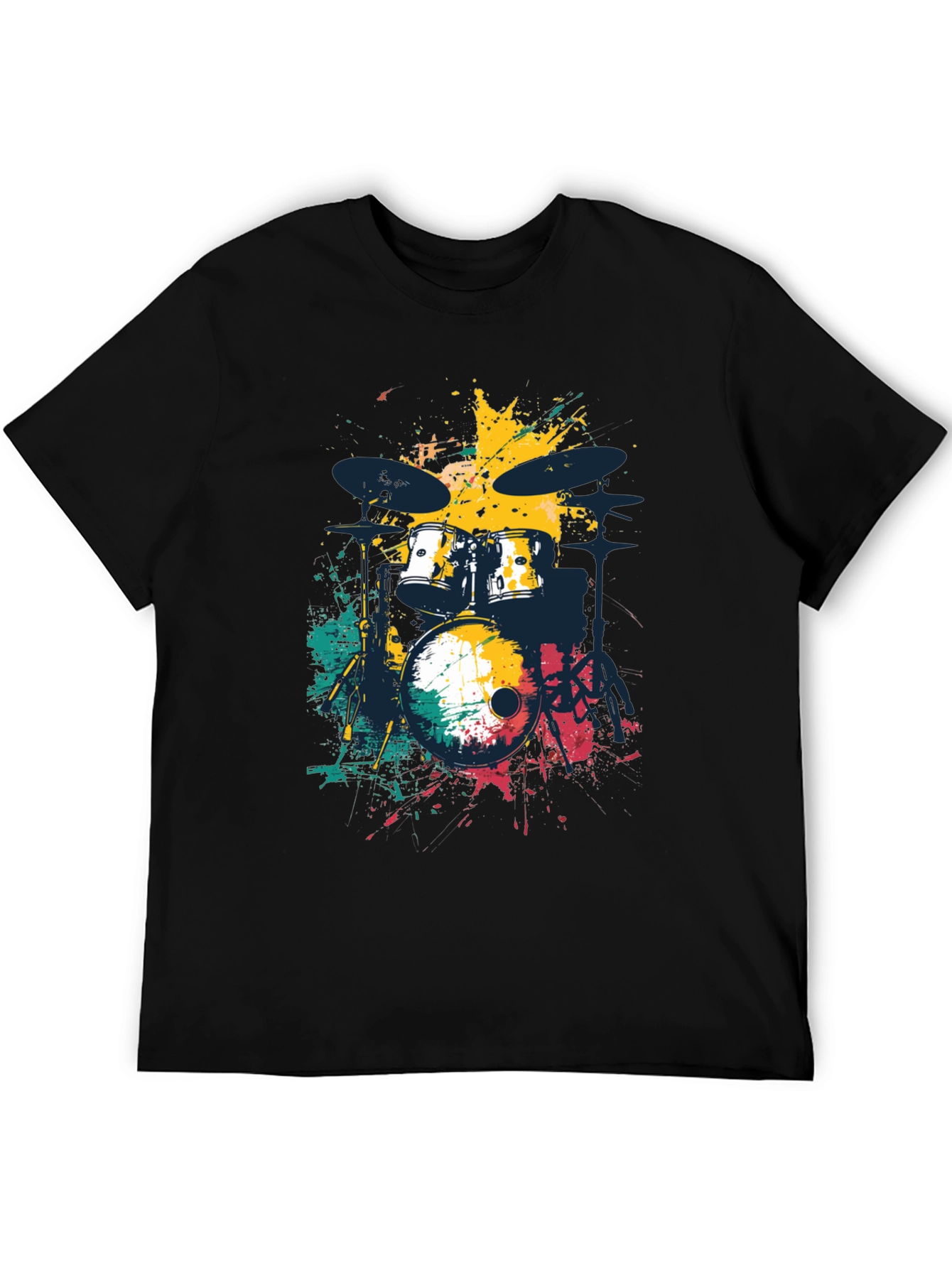 Abstract Drum Set Mens Graphic Tee
