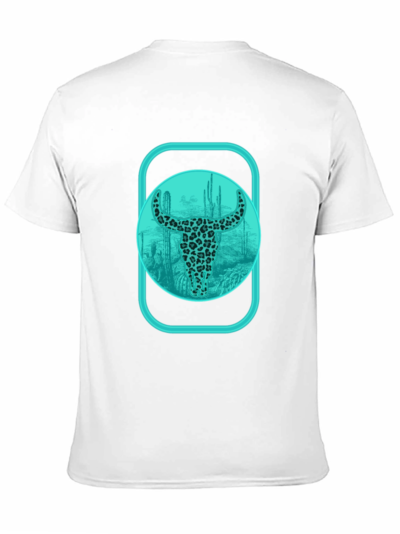 Trendy Bull Skull Graphic Tee - Western Style