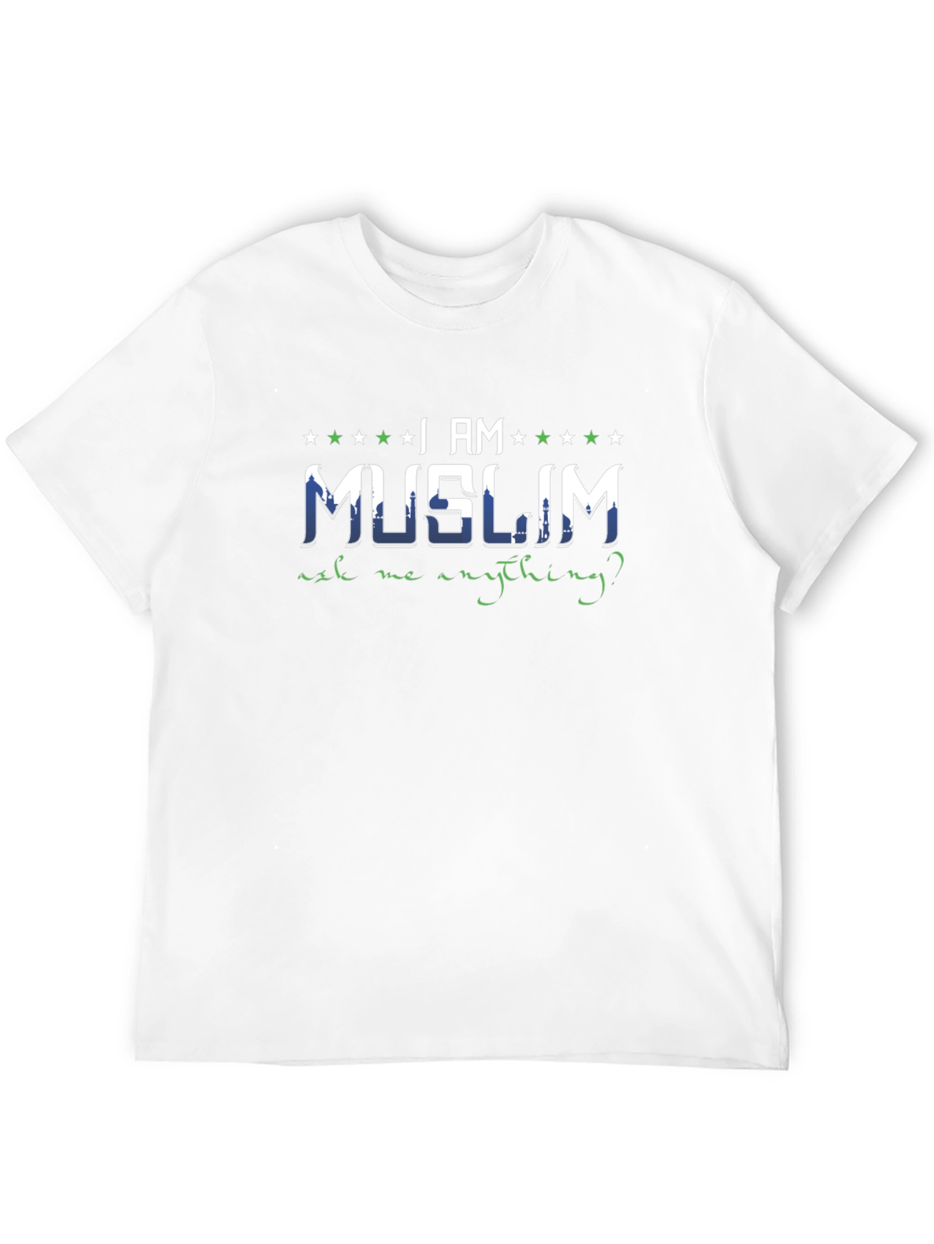 I AM Muslim Ask Me Anything Black T-Shirt