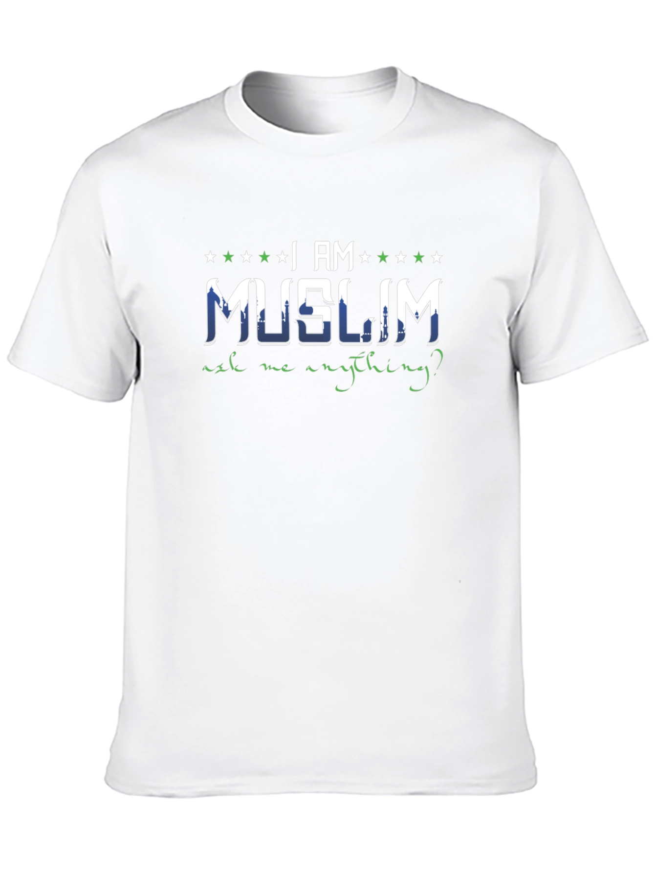 I AM Muslim Ask Me Anything Black T-Shirt