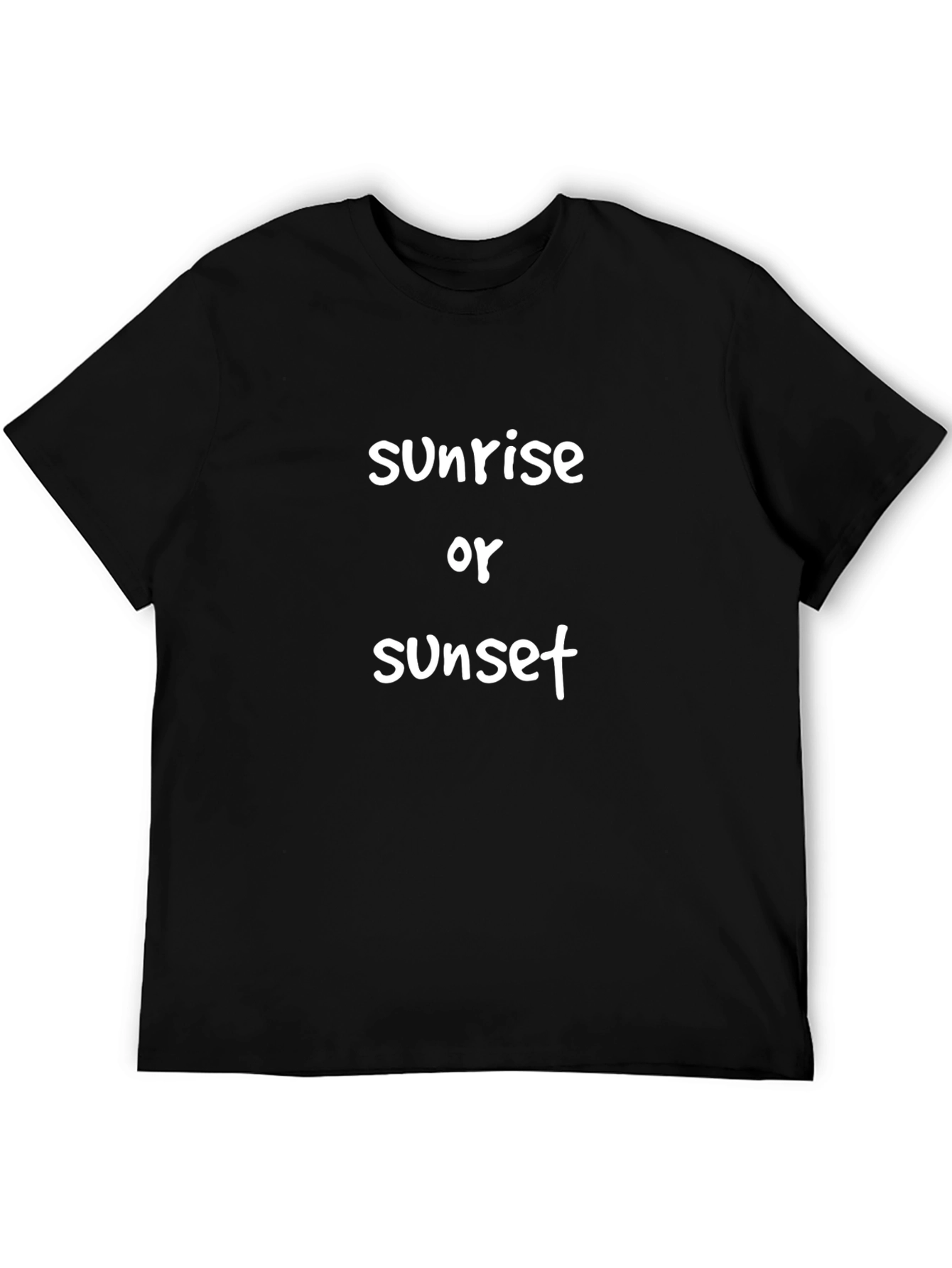 Sunrise or Sunset Black Graphic Tee