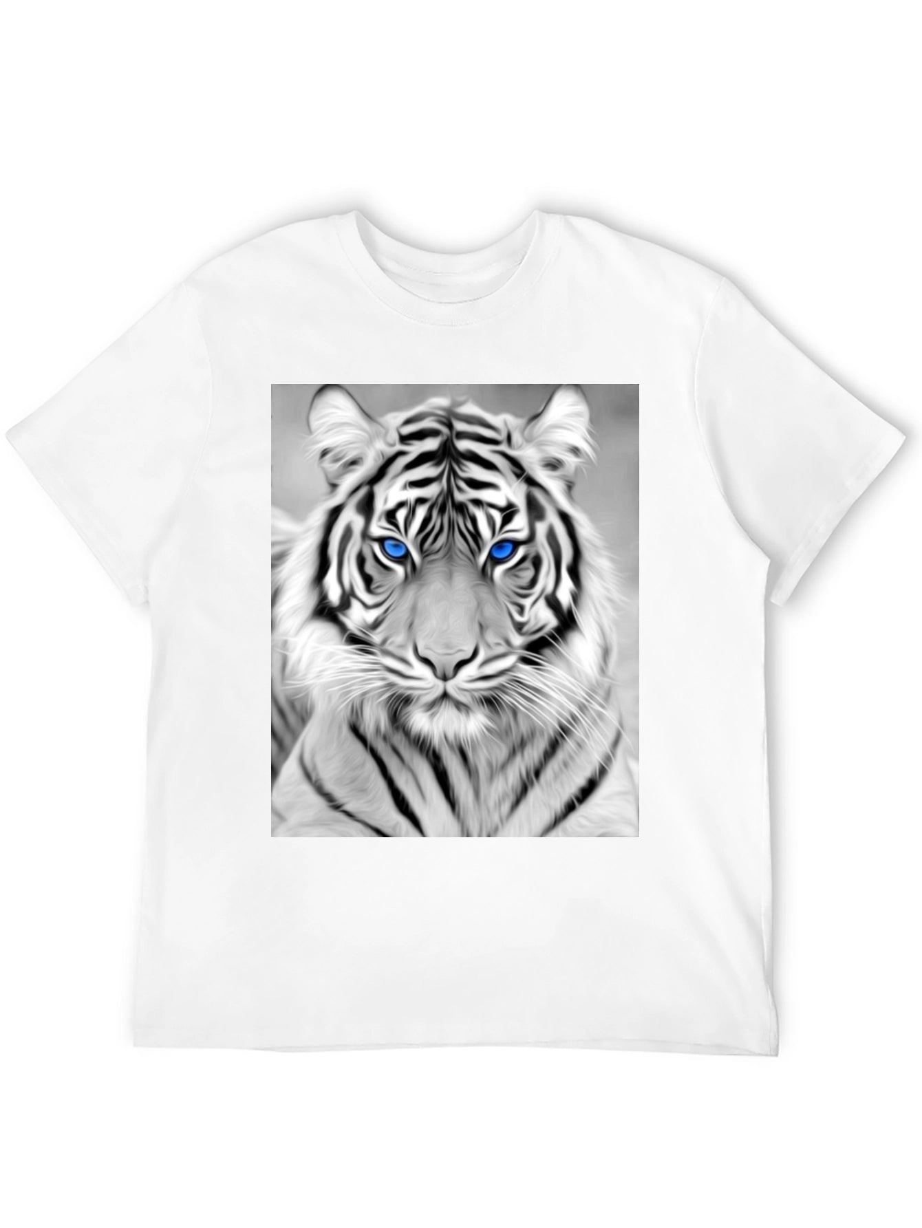 Tiger Graphic Tee - Black Cotton