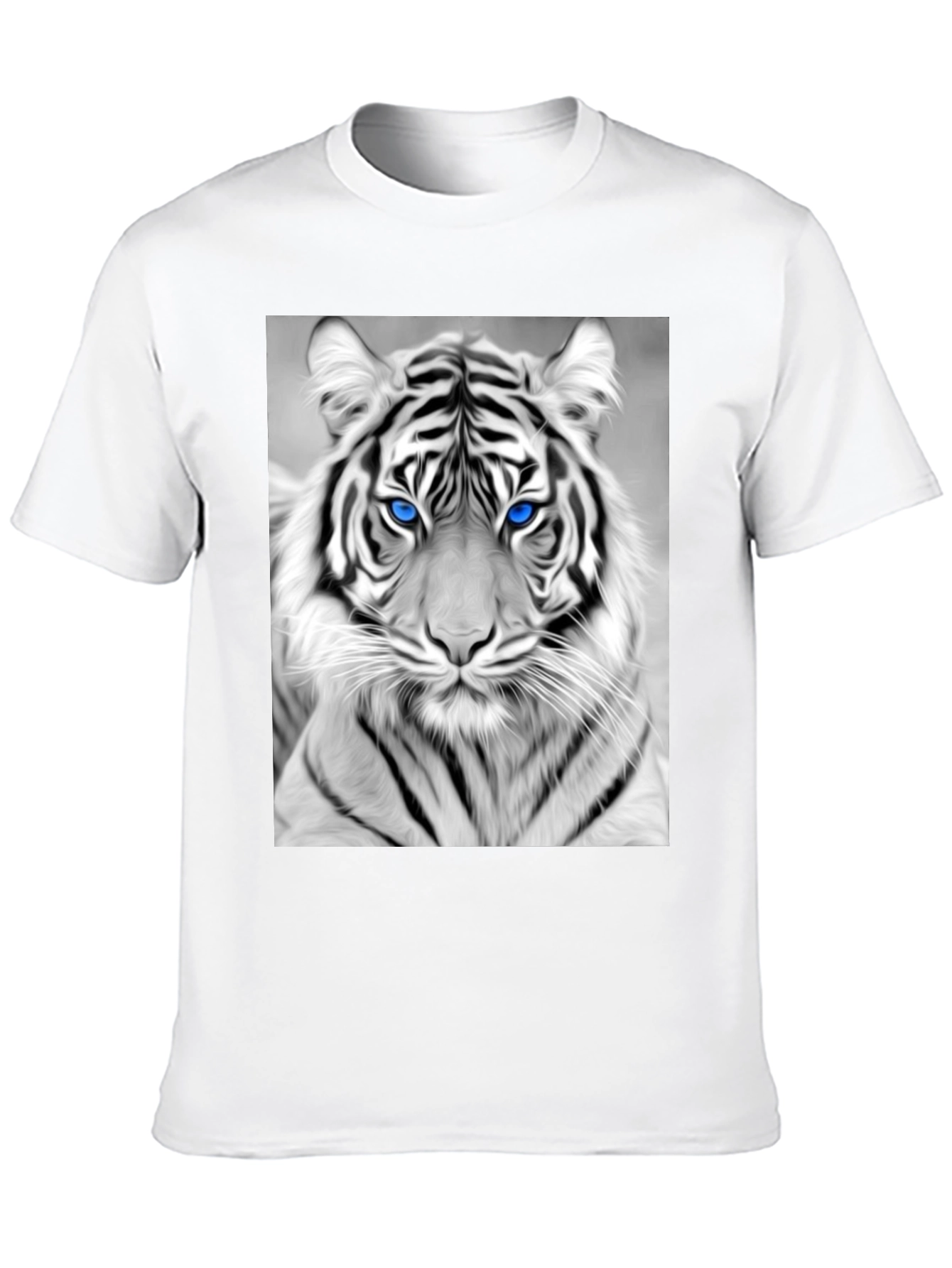 Tiger Graphic Tee - Black Cotton