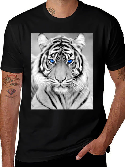 Tiger Graphic Tee - Black Cotton