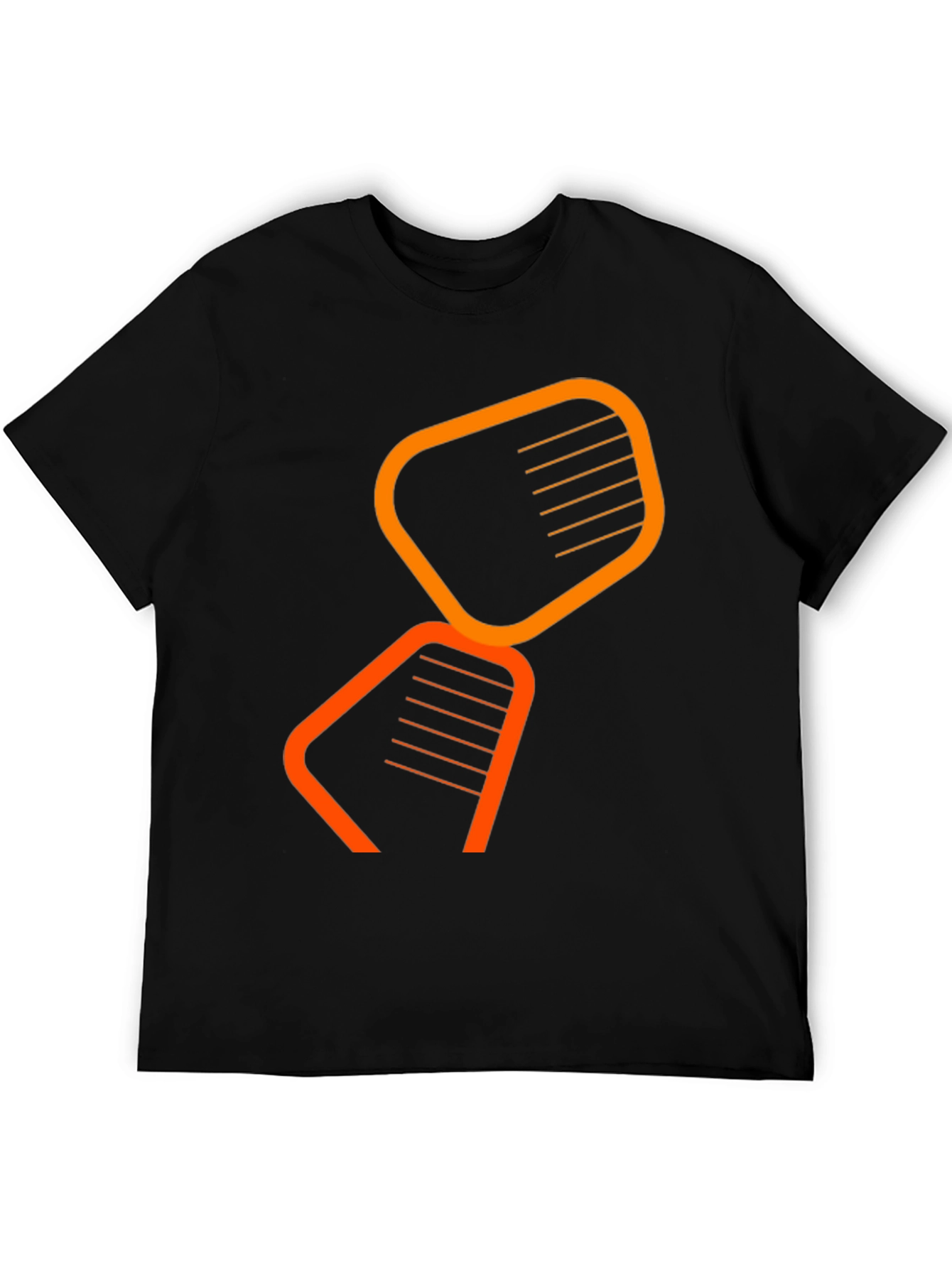 Abstract Graphic Black T-Shirt - Modern Design