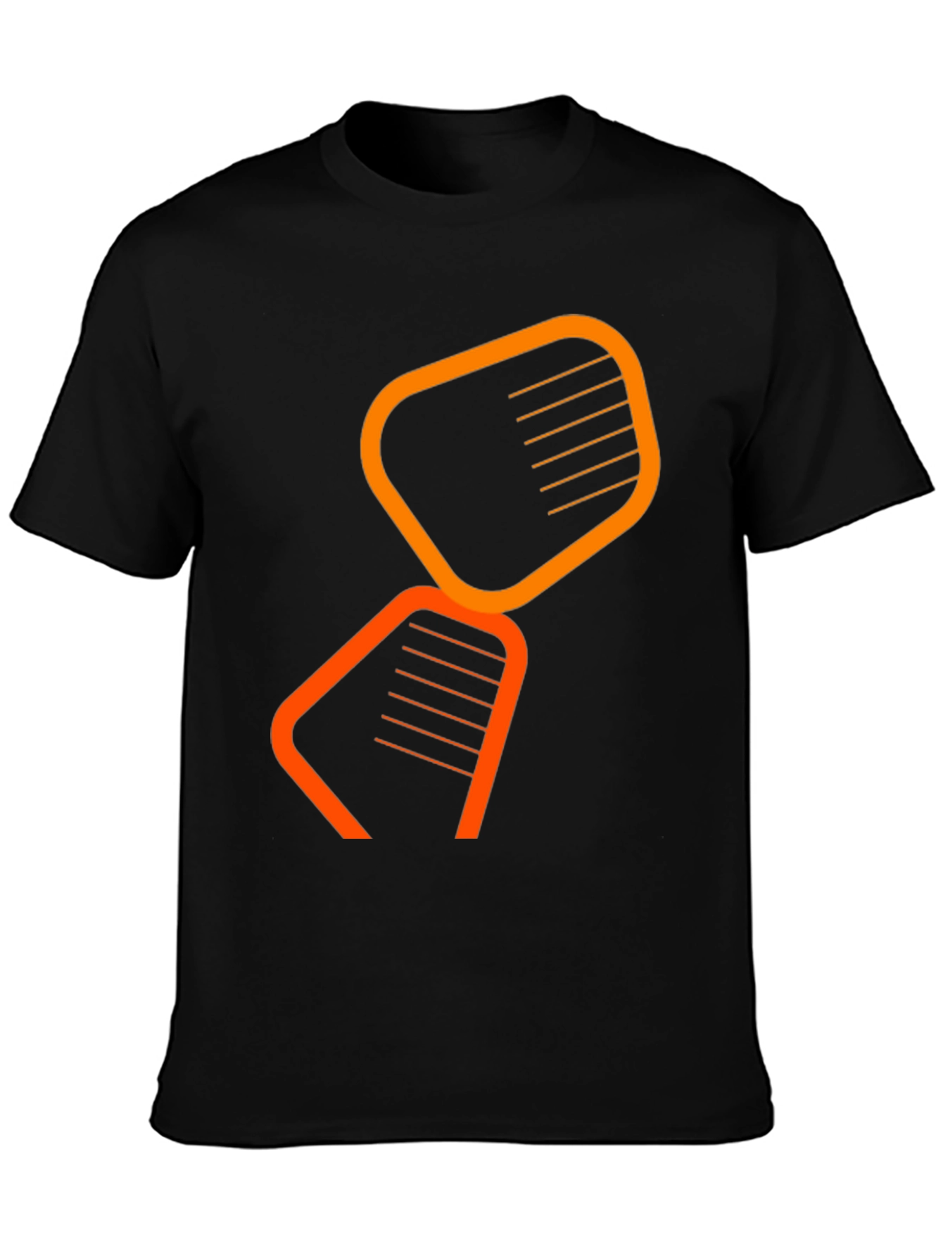 Abstract Graphic Black T-Shirt - Modern Design