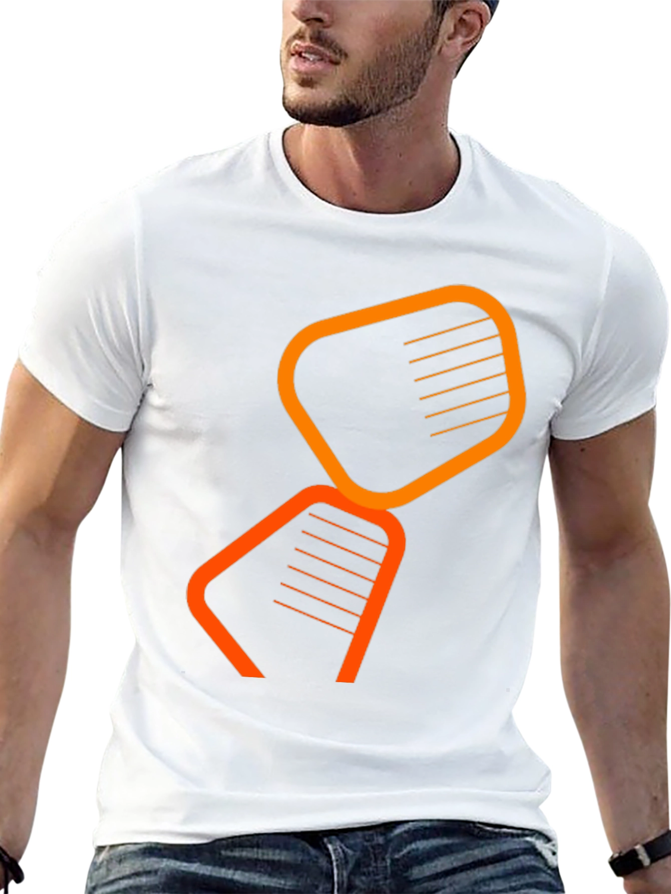 Abstract Graphic Black T-Shirt - Modern Design