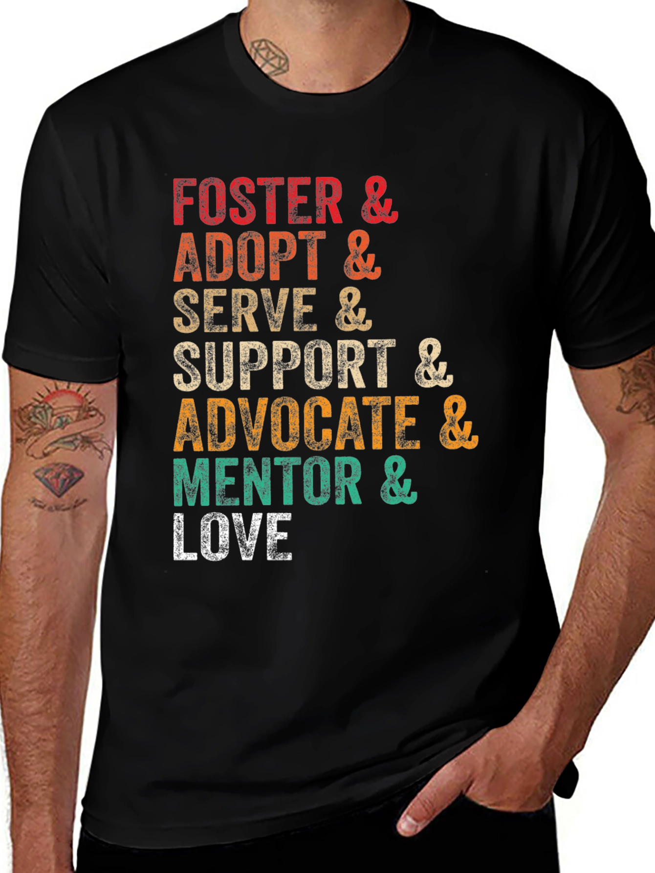 Foster Adopt Serve Love T-Shirt
