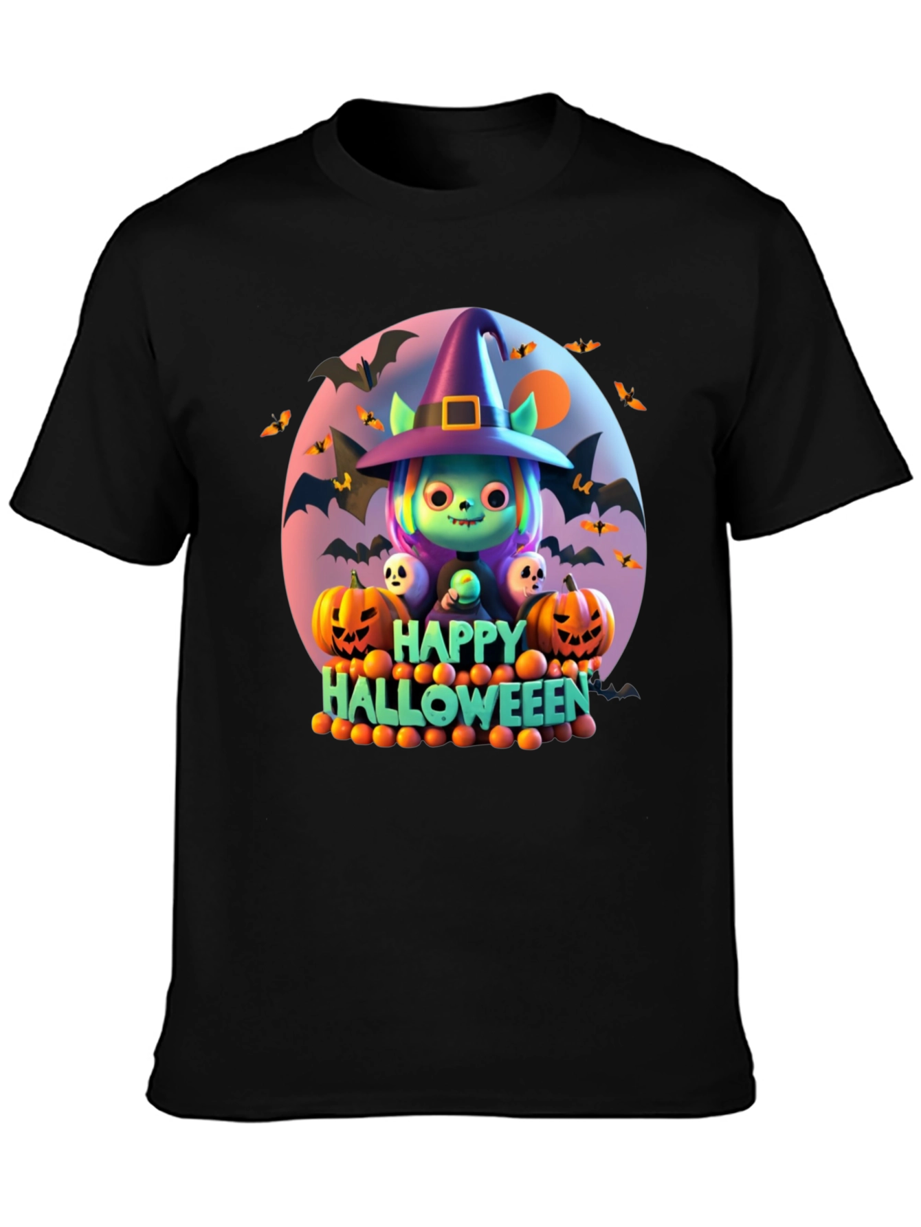 Halloween Character Graphic T-Shirt