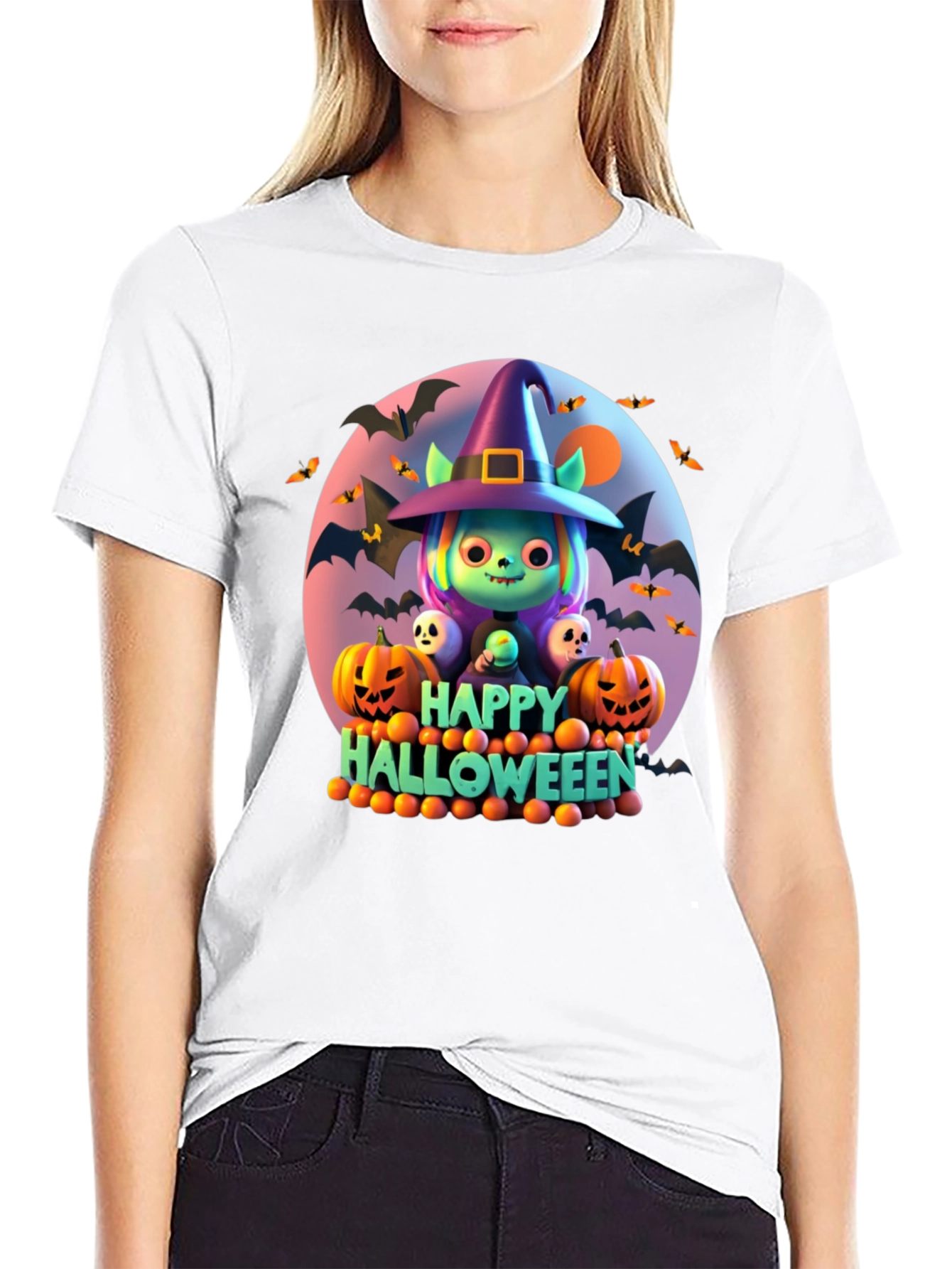 Halloween Character Graphic T-Shirt