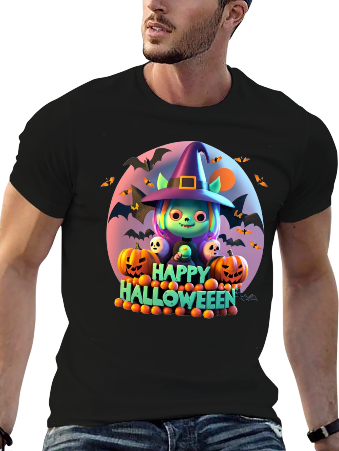 Halloween Character Graphic T-Shirt