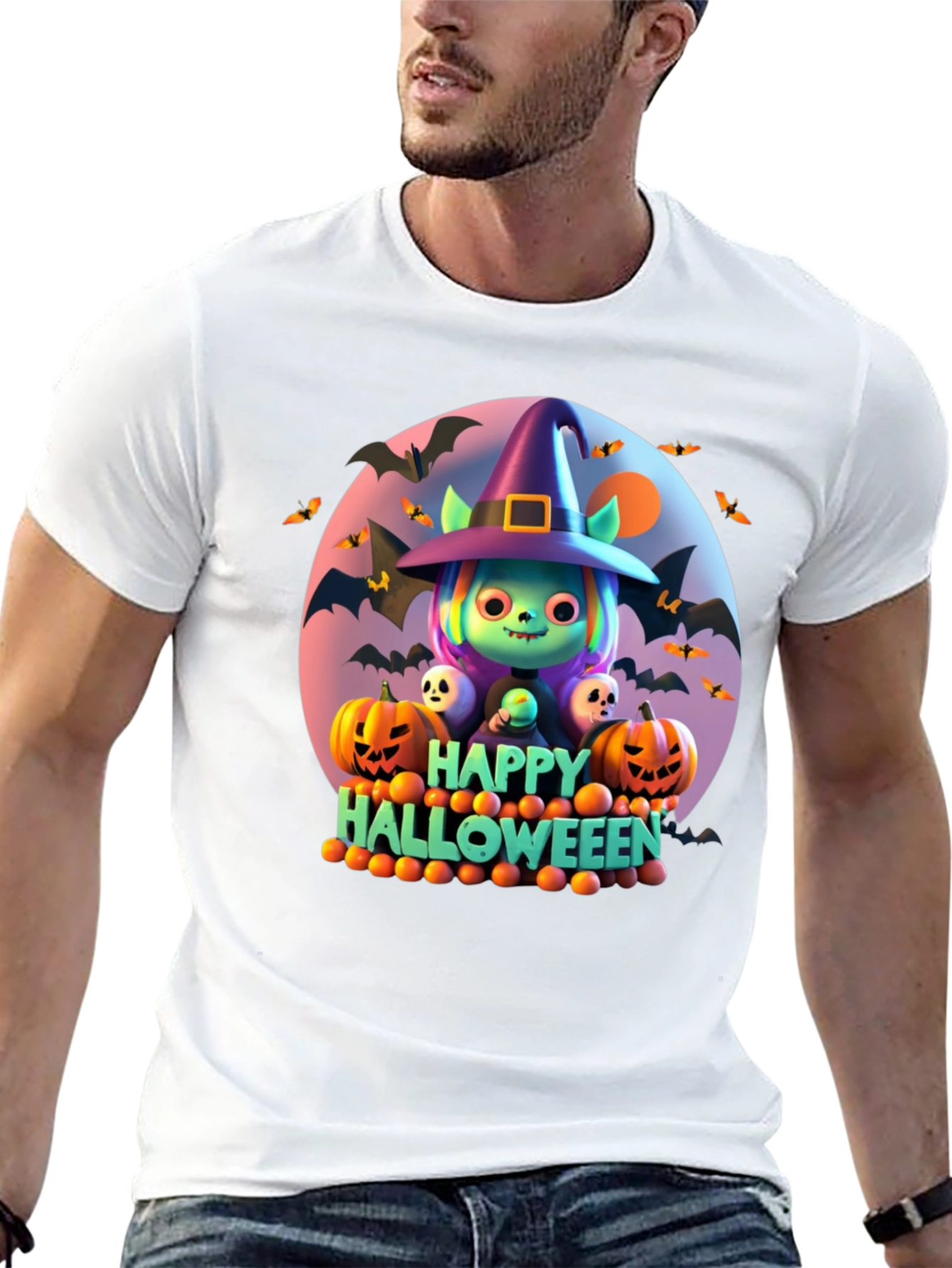Halloween Character Graphic T-Shirt