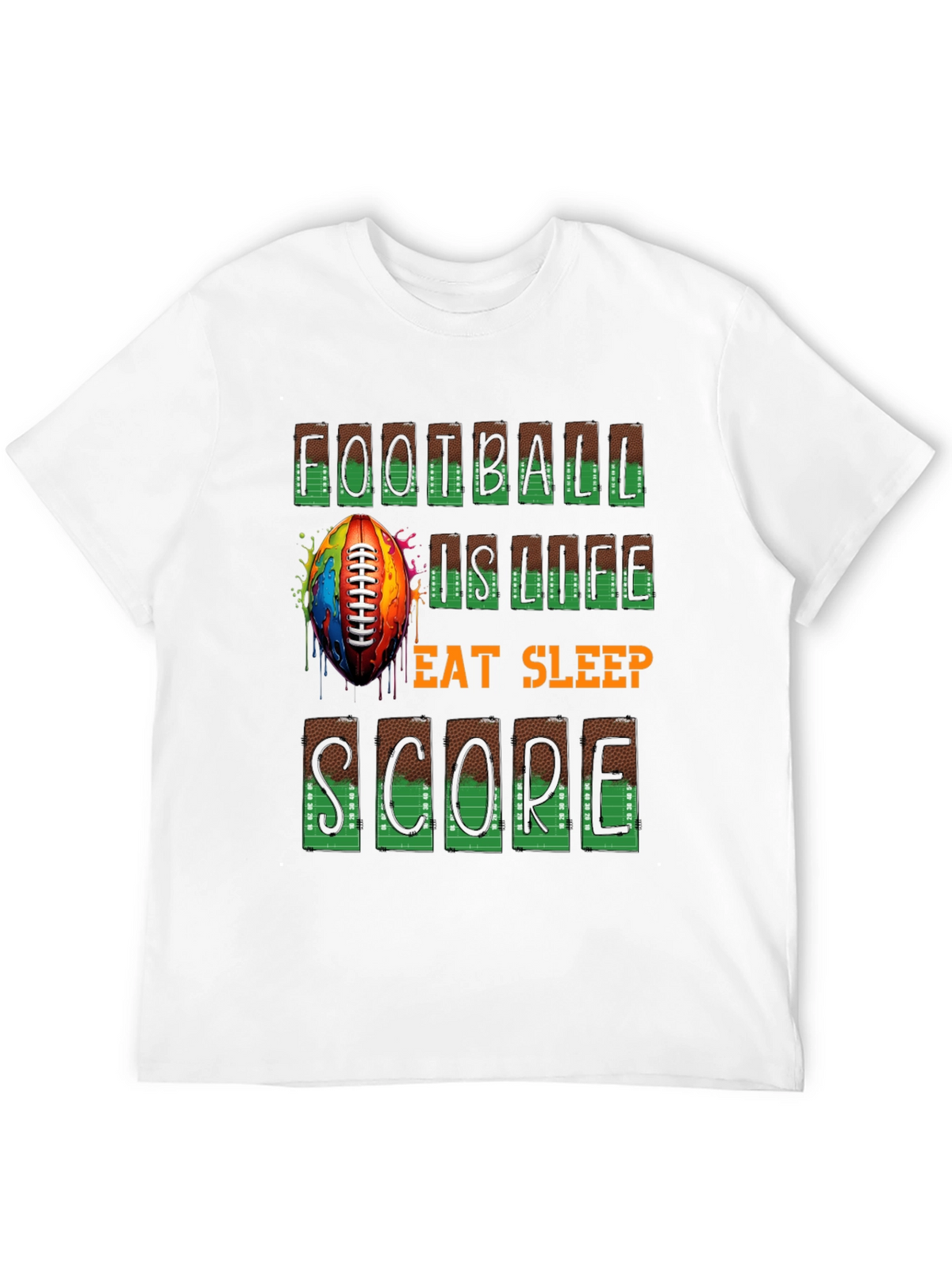 Football is Life Graphic Tee
