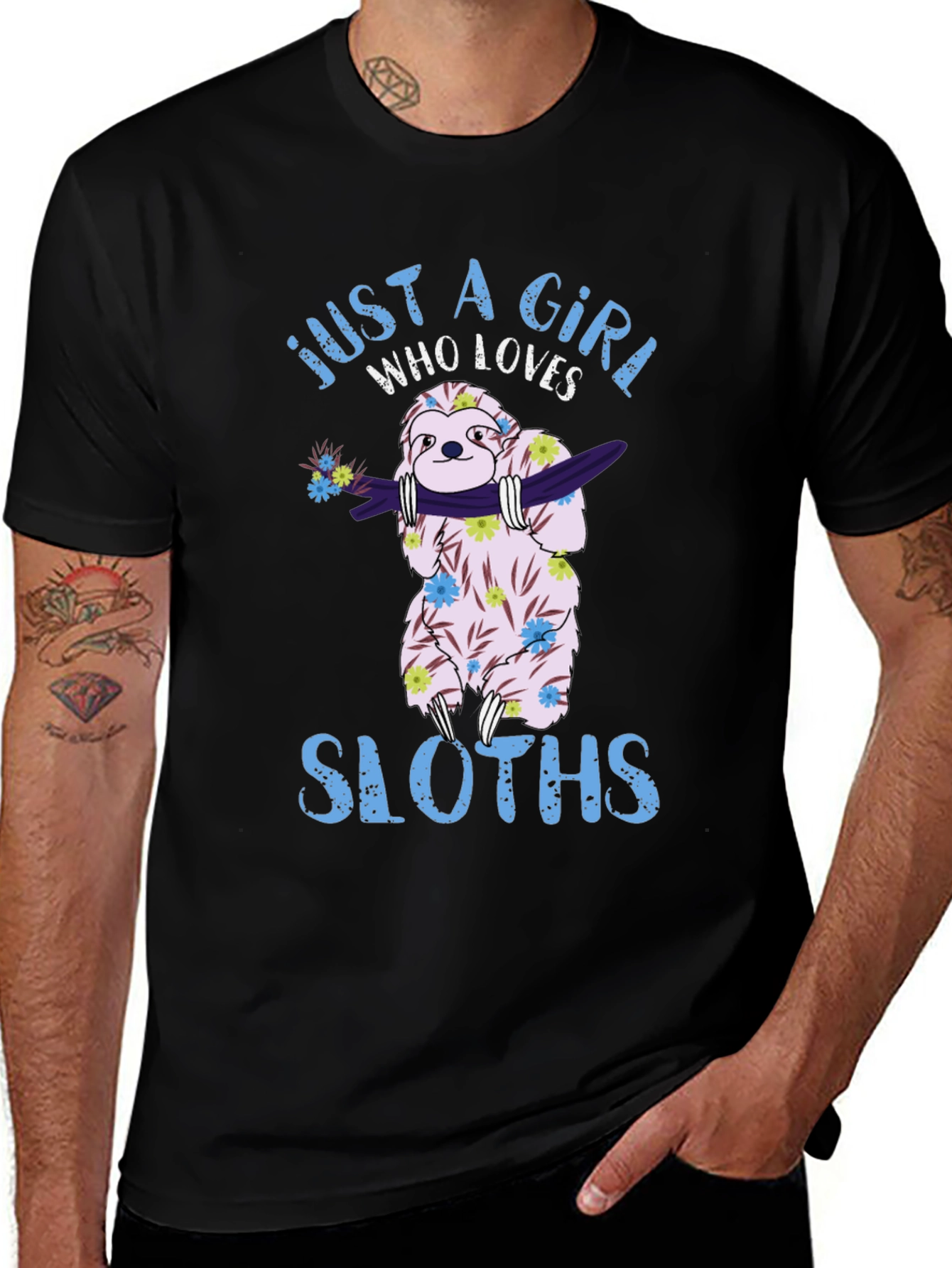 Just A Girl Who Loves Sloths T-Shirt