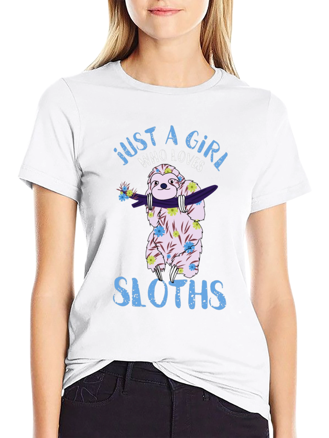 Just A Girl Who Loves Sloths T-Shirt