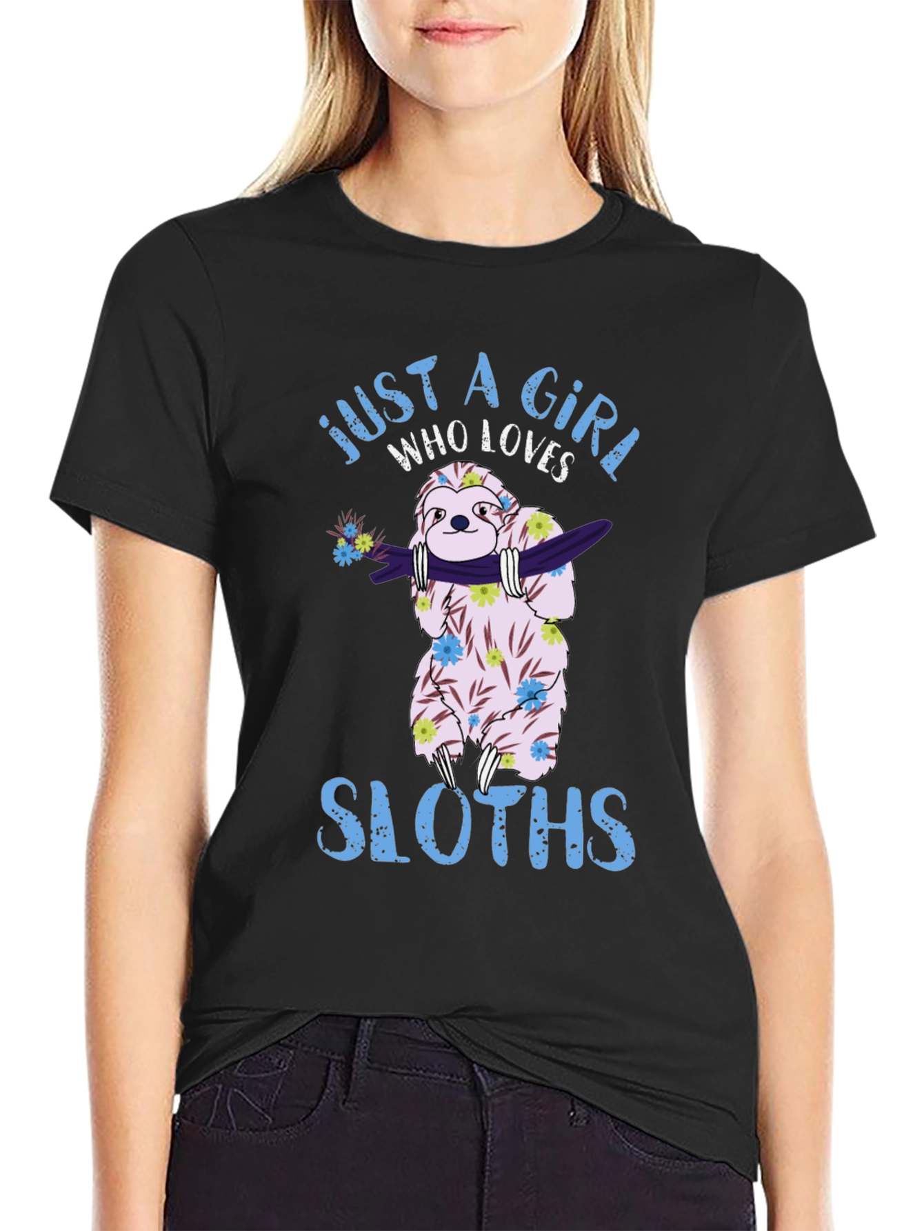 Just A Girl Who Loves Sloths T-Shirt