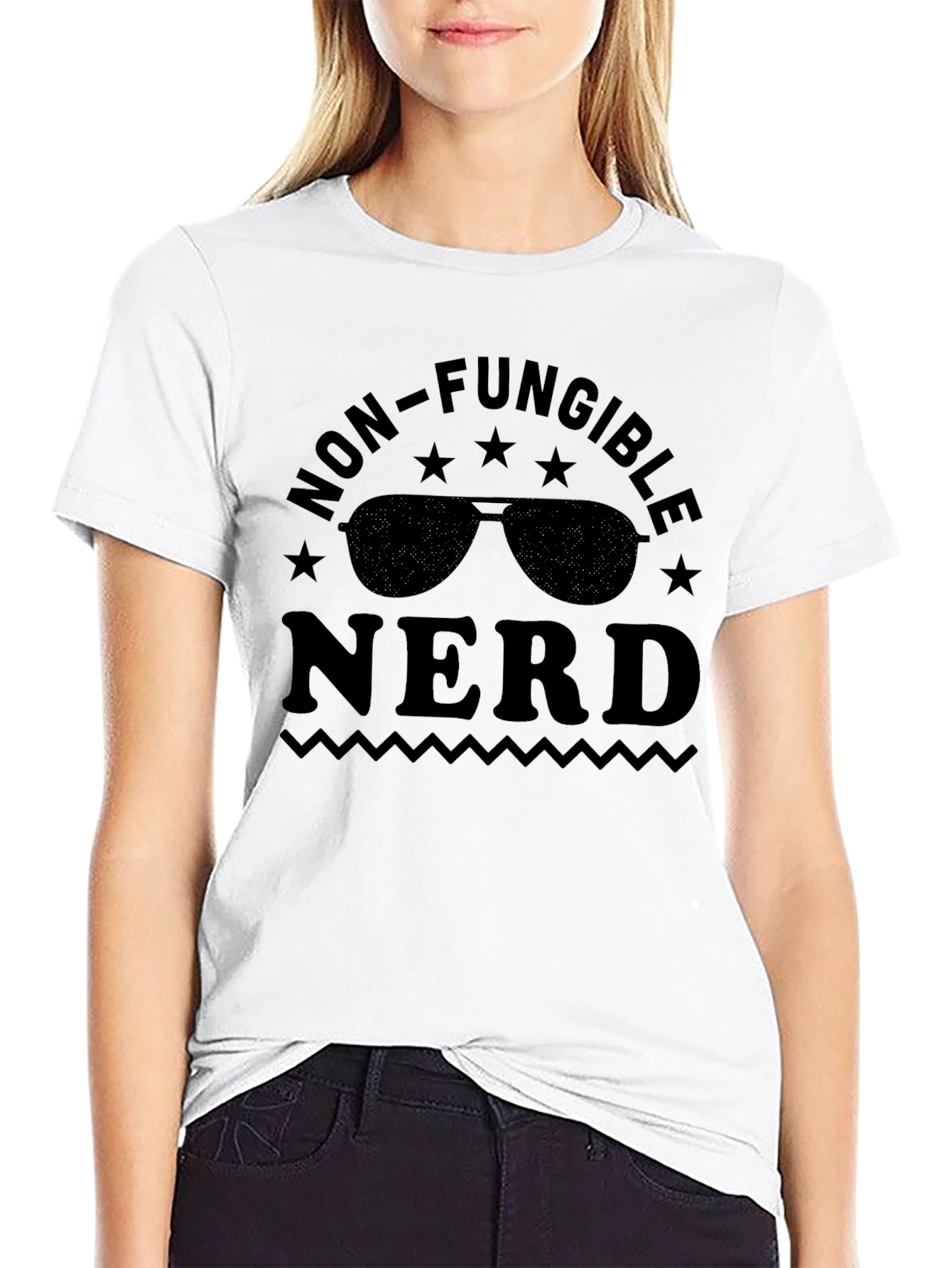 Non-Fungible Nerd Graphic Tee - Black