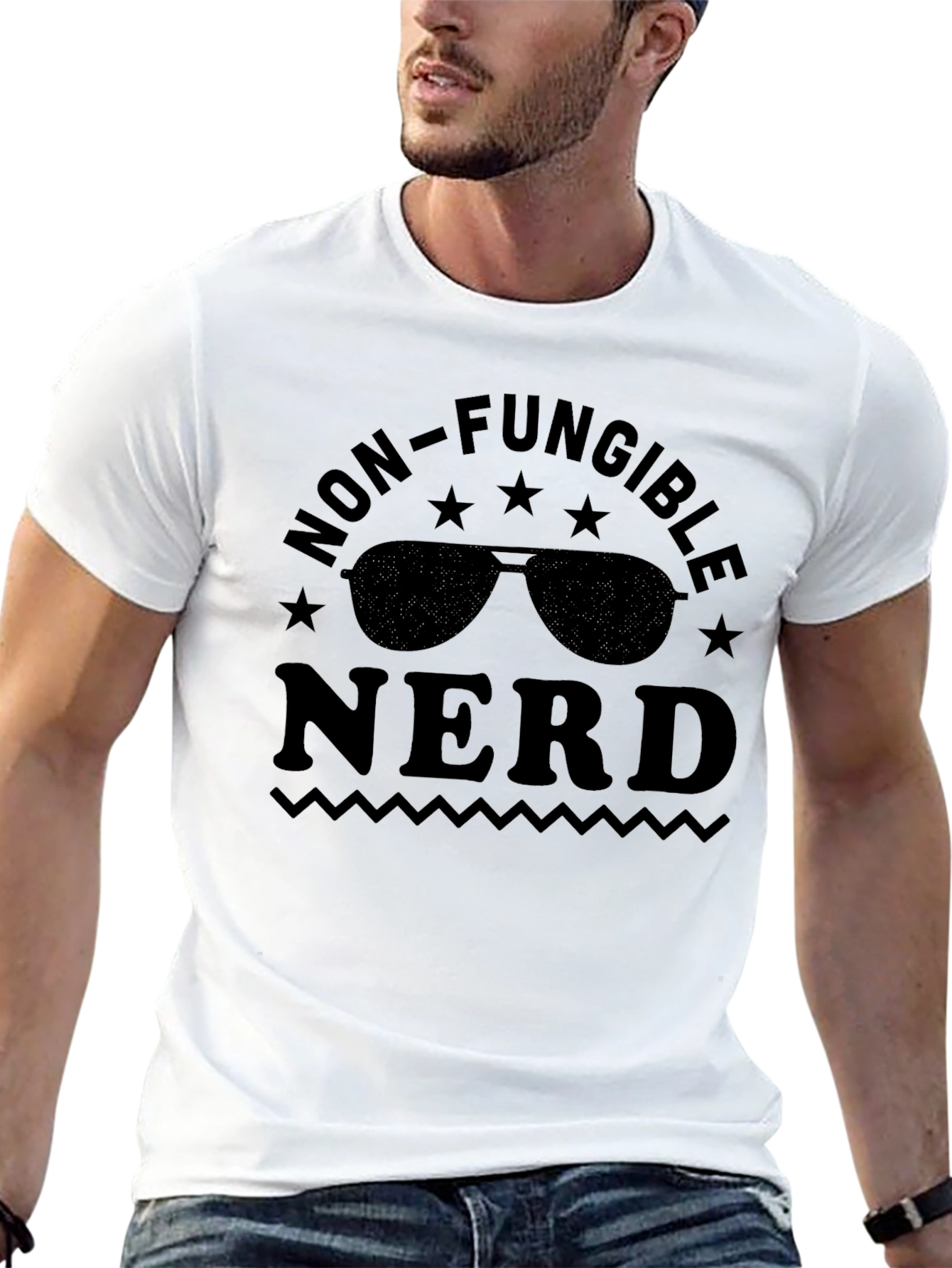 Non-Fungible Nerd Graphic Tee - Black