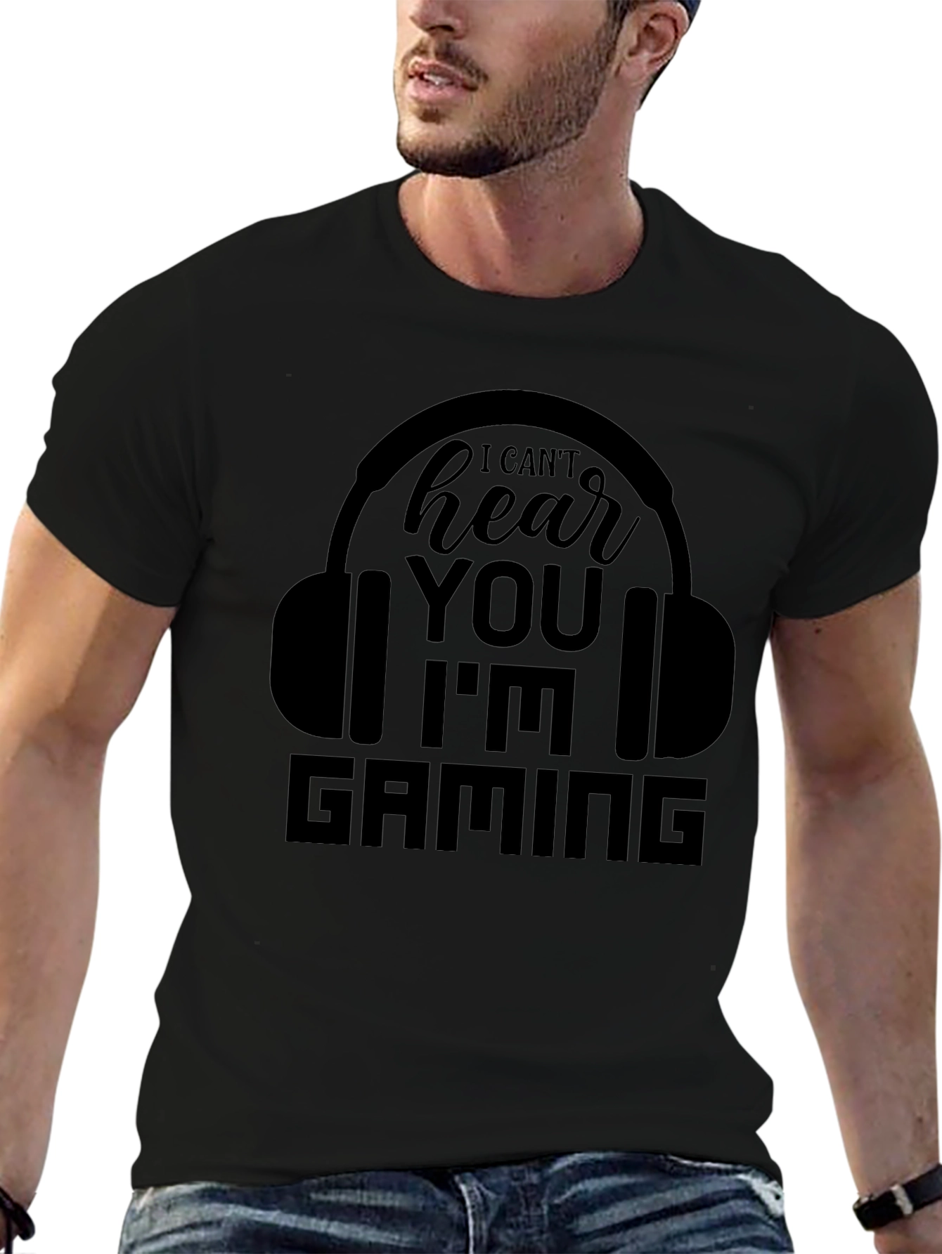Gamer T-Shirt - I Cant Hear You Im Gaming