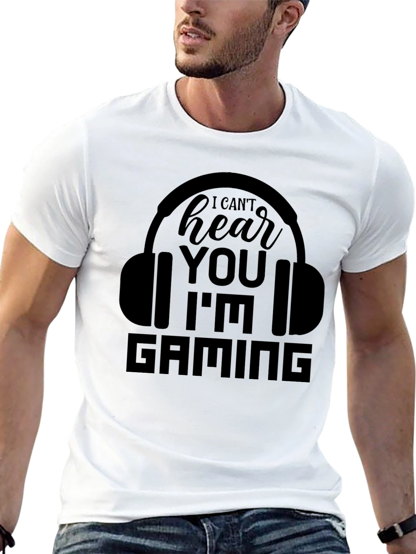 Gamer T-Shirt - I Cant Hear You Im Gaming