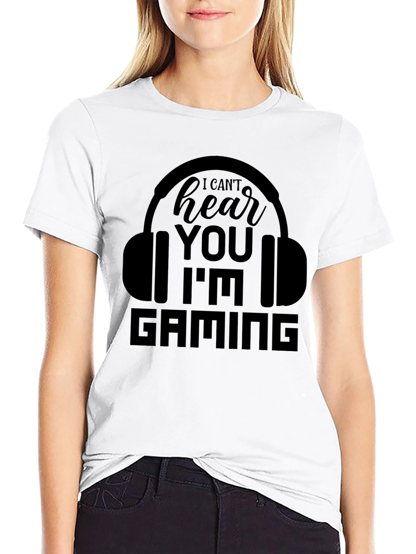 Gamer T-Shirt - I Cant Hear You Im Gaming