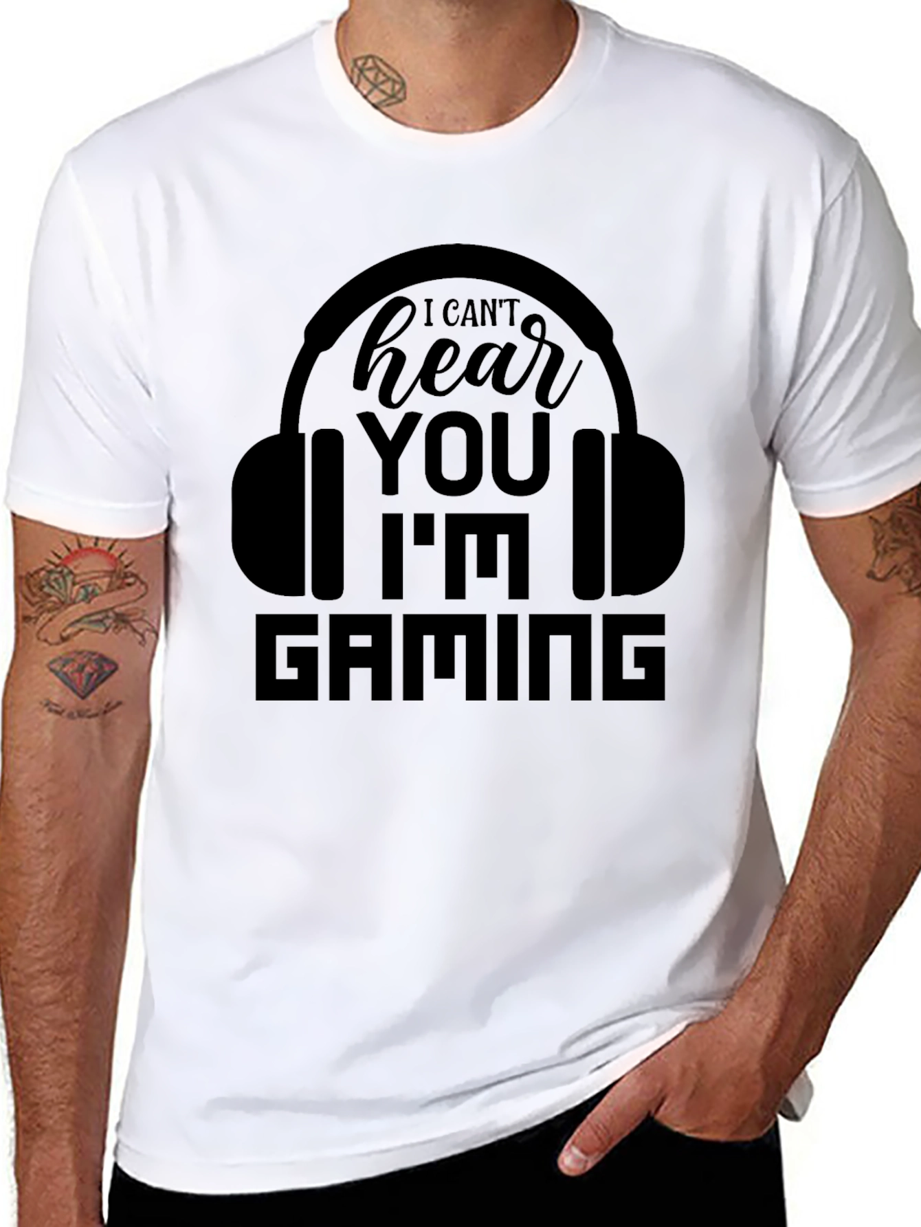Gamer T-Shirt - I Cant Hear You Im Gaming