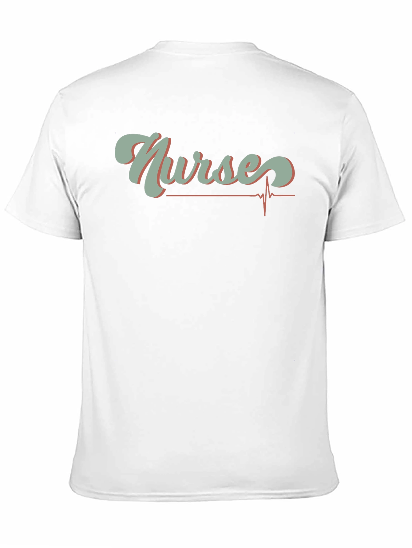 Nurses Heartbeat Graphic T-Shirt - Black