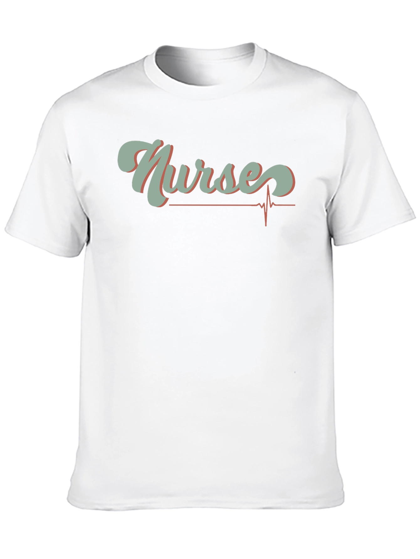 Nurses Heartbeat Graphic T-Shirt - Black
