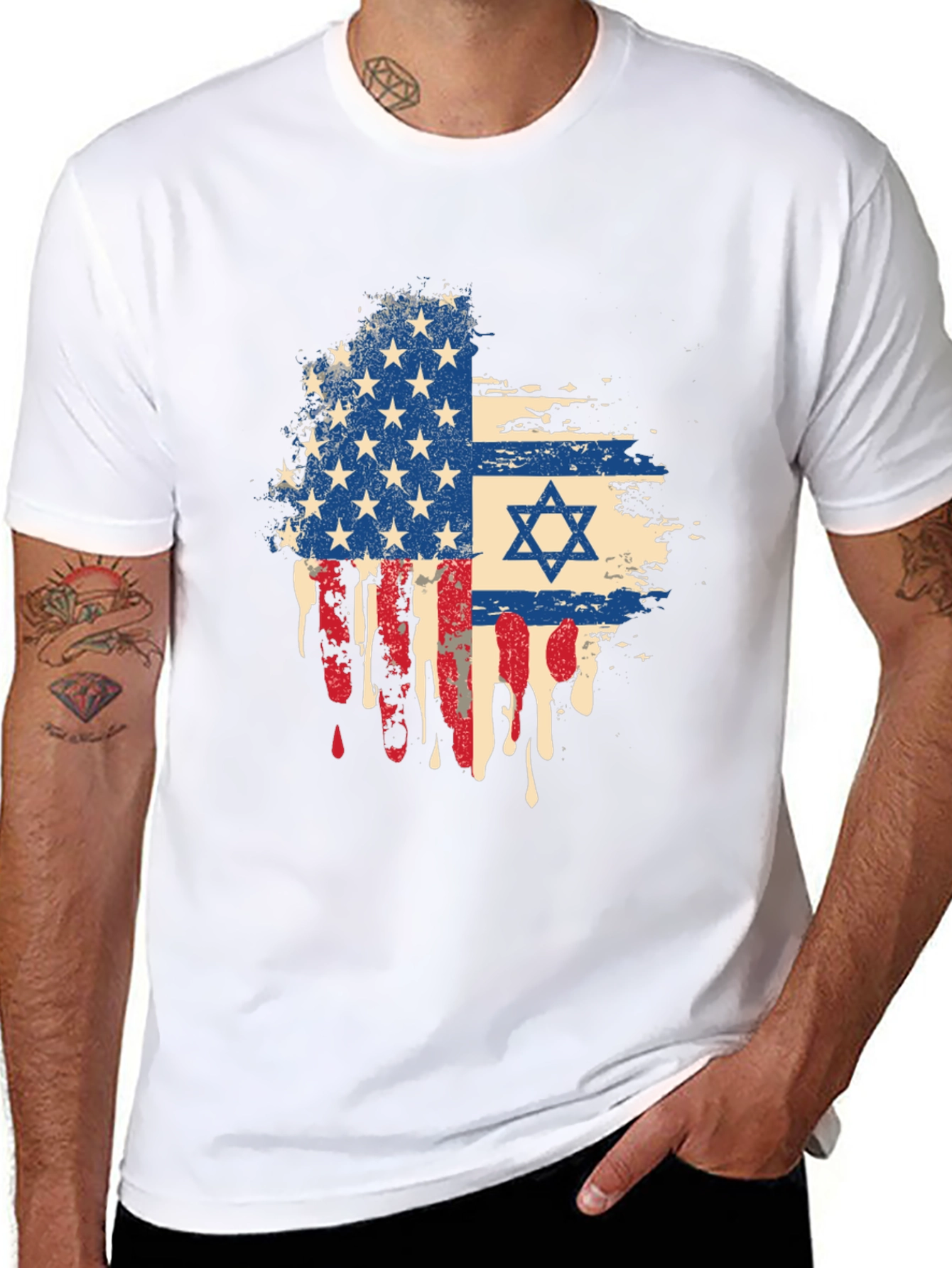 USA Israel Flag T-Shirt