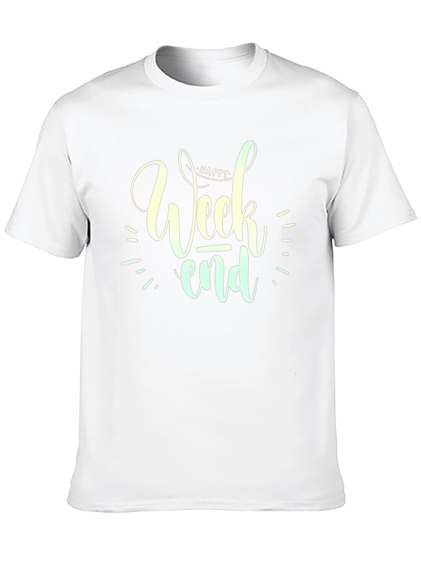 Happy Weekend Graphic Tee - Black