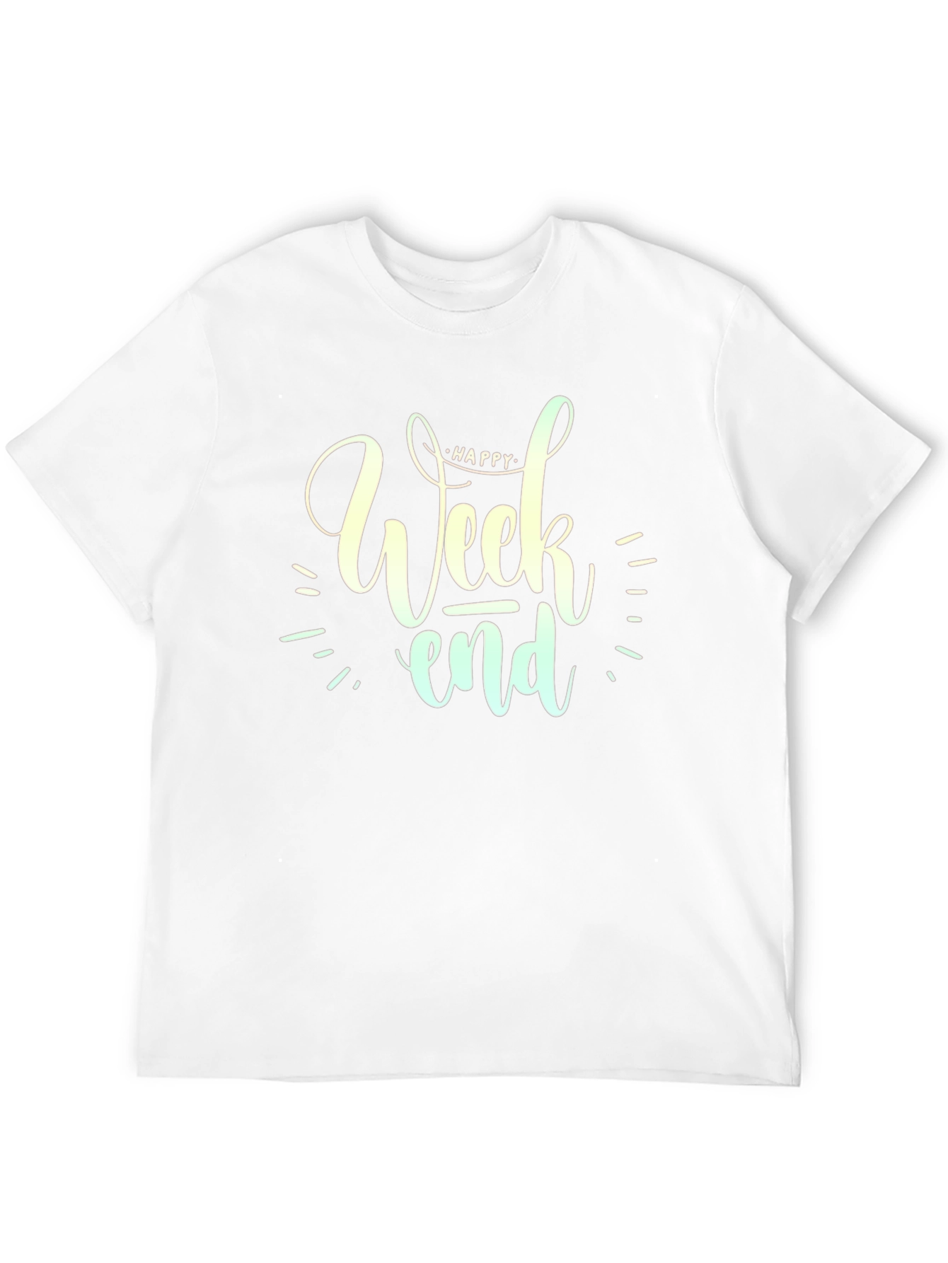 Happy Weekend Graphic Tee - Black