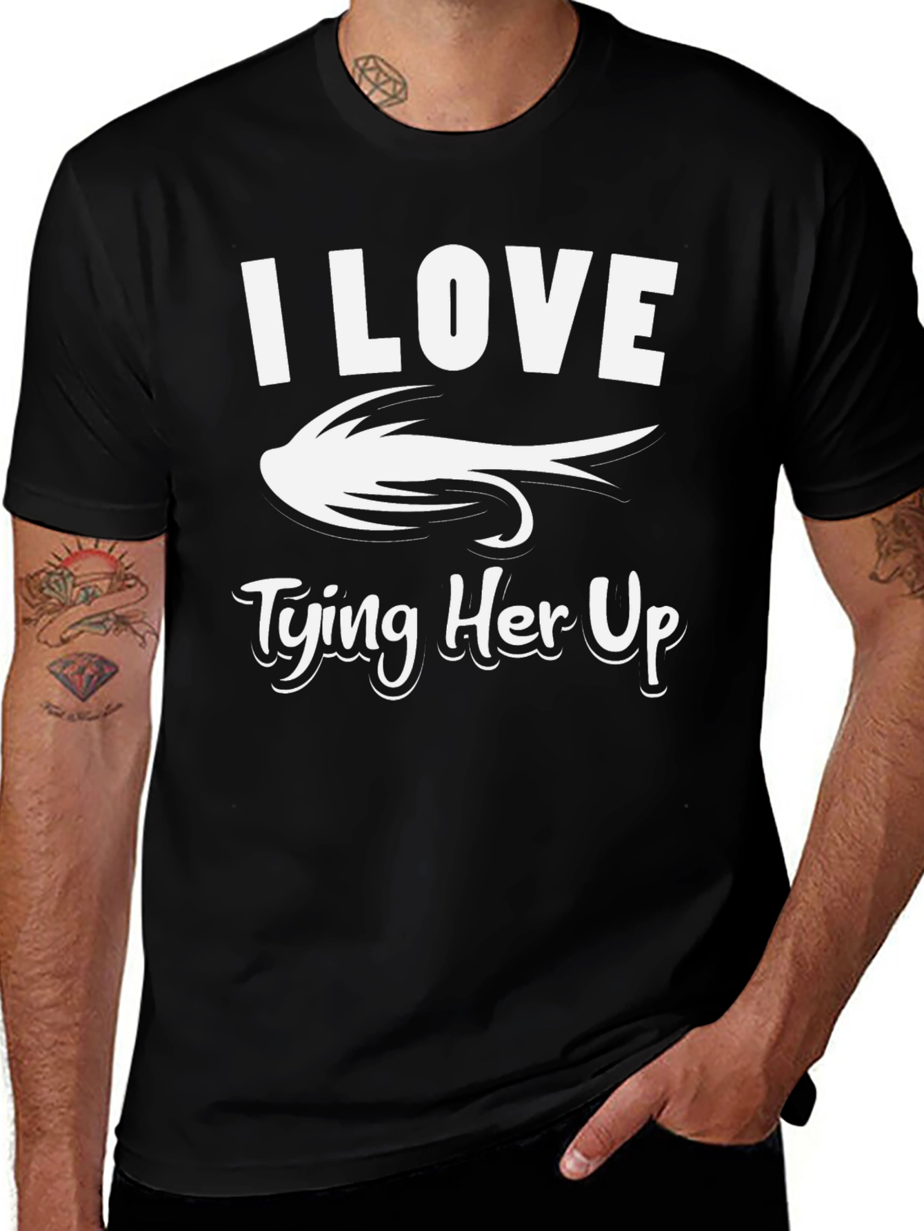 I Love Tying Her Up Fishing T-Shirt