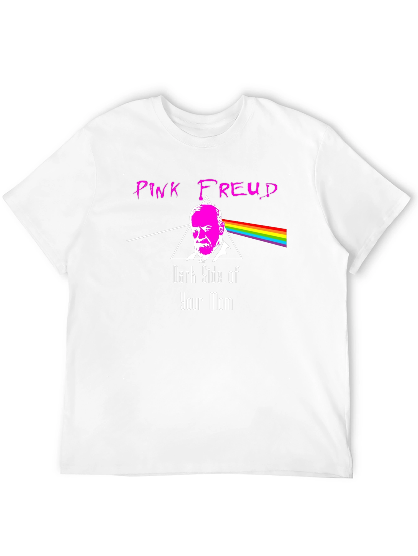Pink Freud Dark Side Graphic T-Shirt